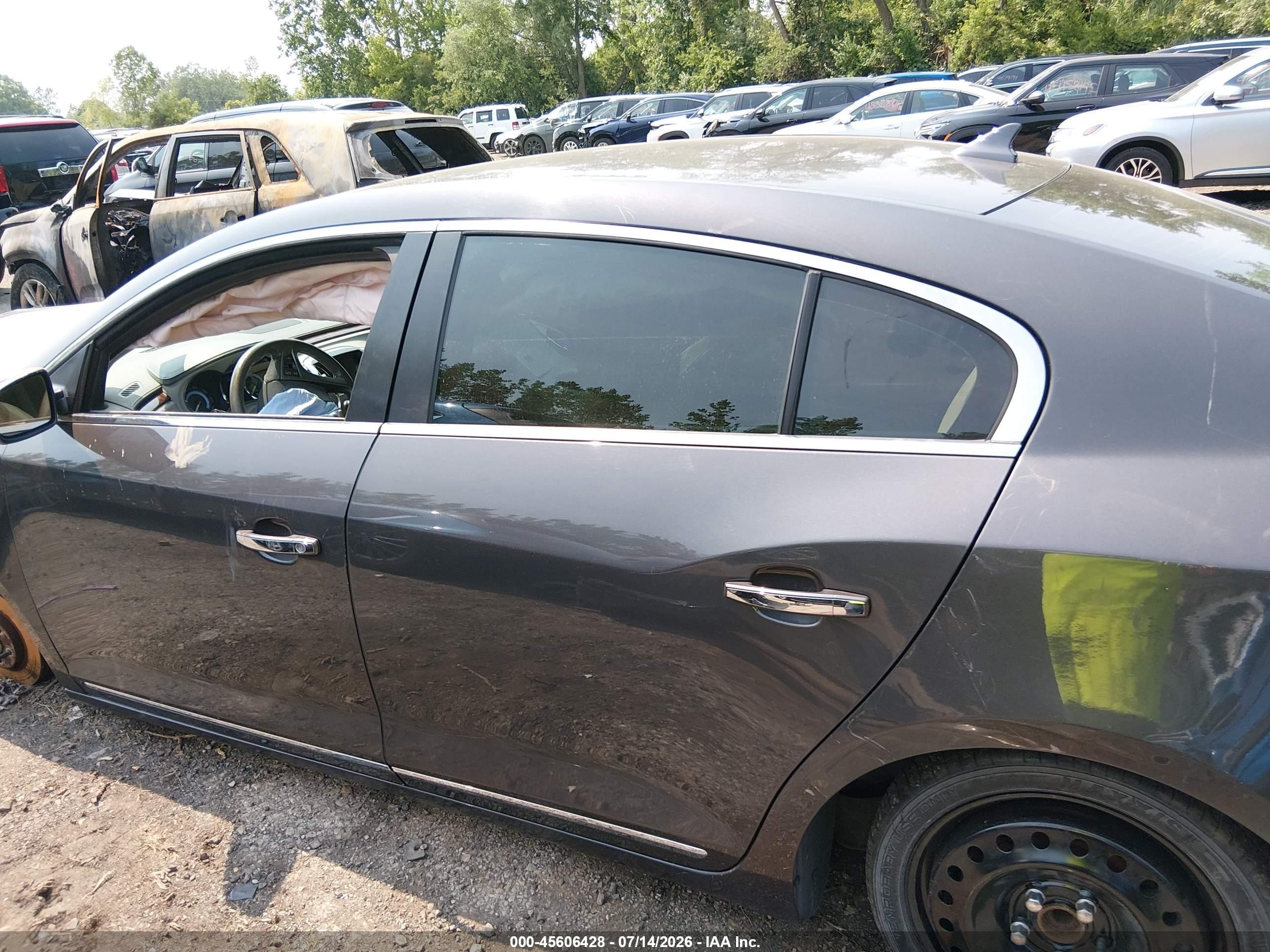 2013 Buick Lacrosse Leather Group Серый vin: 1G4GC5E39DF120917