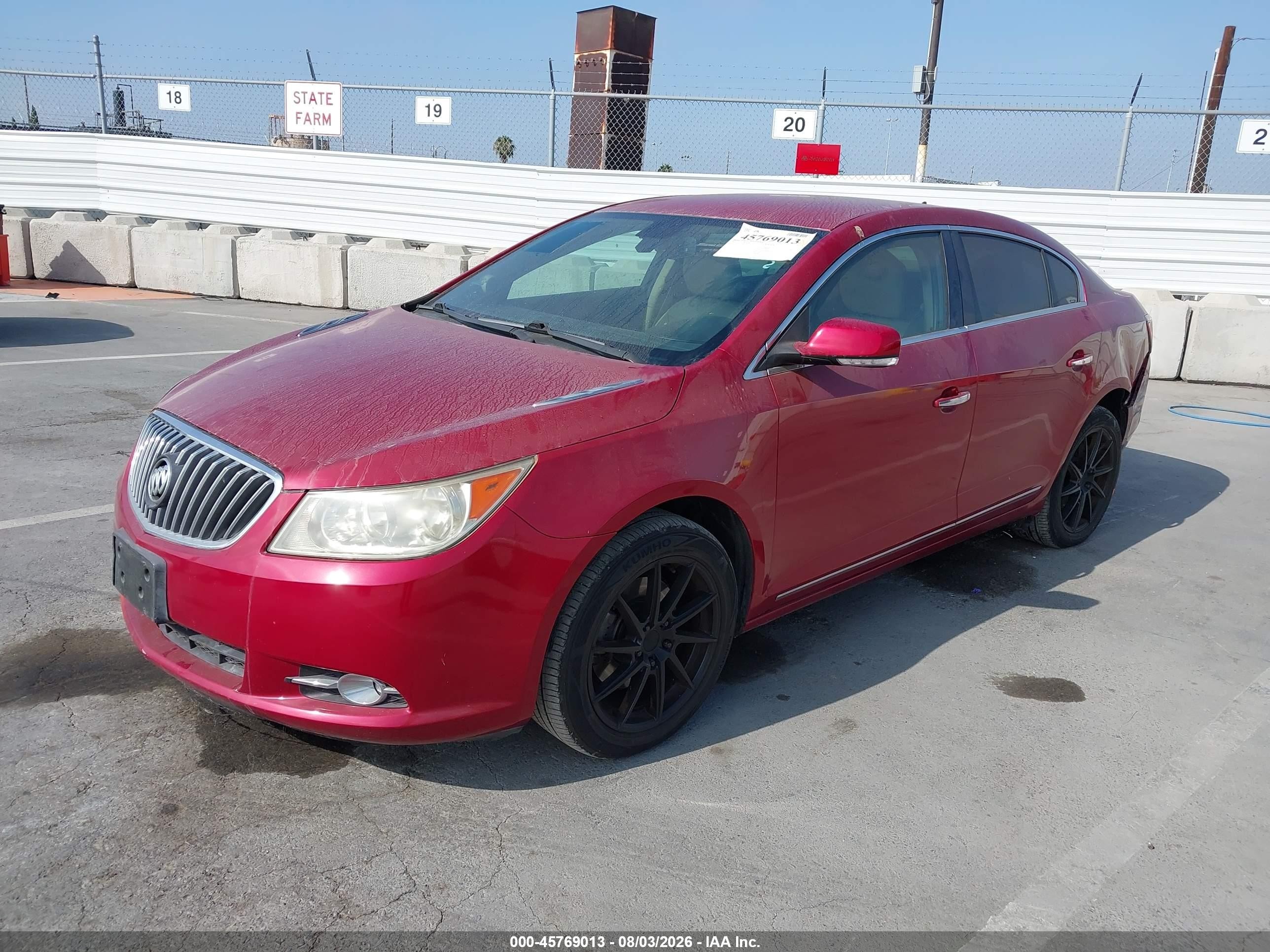2013 Buick Lacrosse Leather Group Red vin: 1G4GC5E39DF306313
