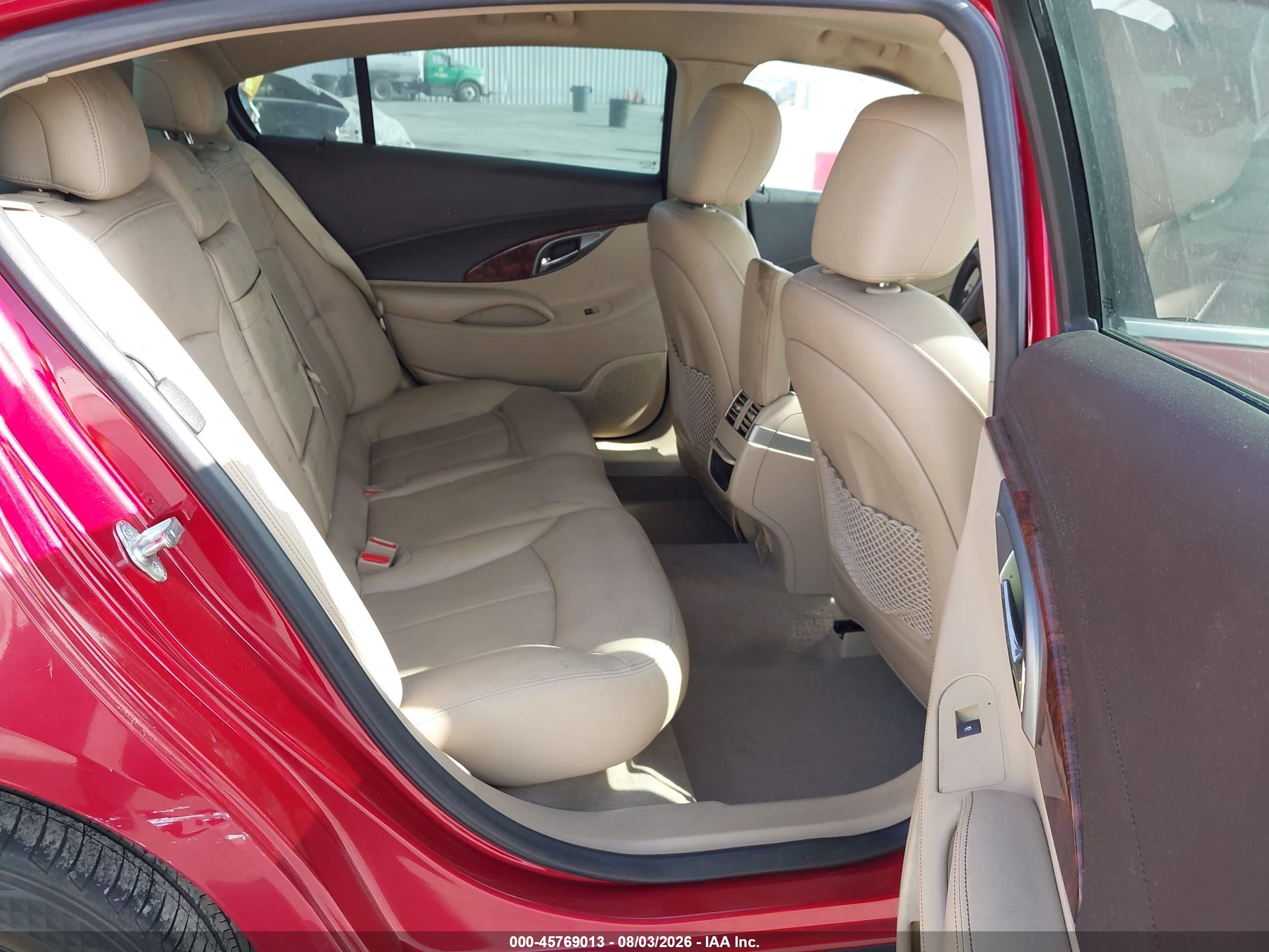 2013 Buick Lacrosse Leather Group Red vin: 1G4GC5E39DF306313