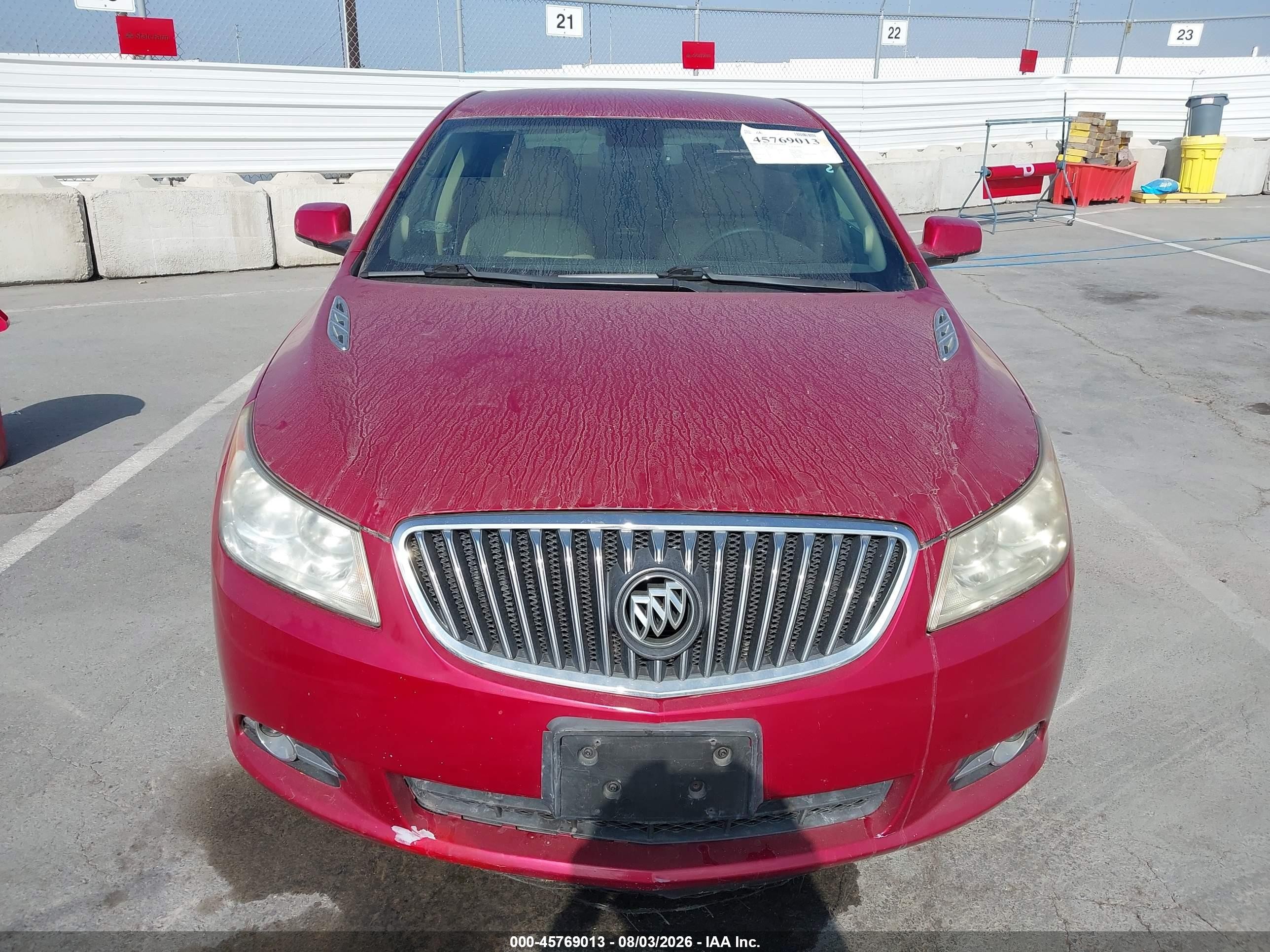 2013 Buick Lacrosse Leather Group Red vin: 1G4GC5E39DF306313