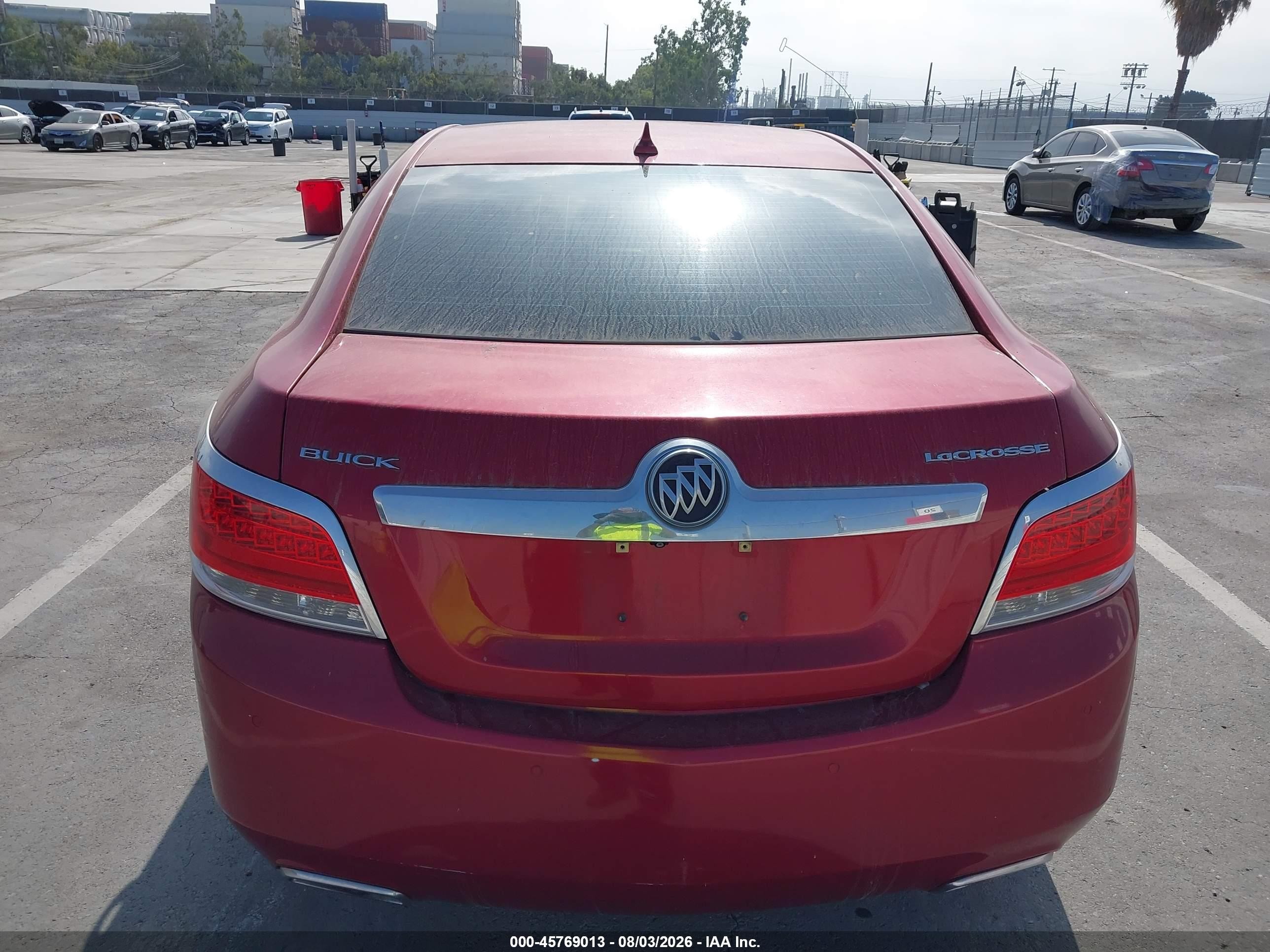 2013 Buick Lacrosse Leather Group Red vin: 1G4GC5E39DF306313
