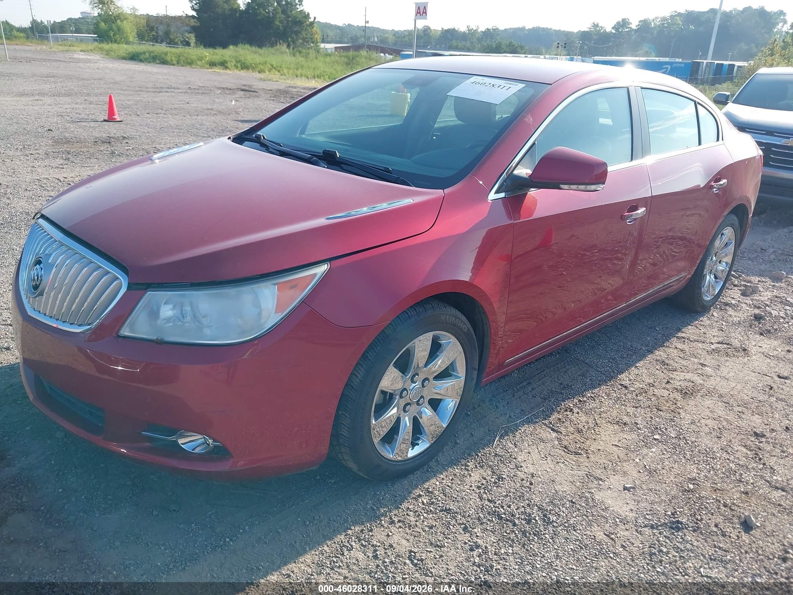 2012 Buick Lacrosse Leather Group Red vin: 1G4GC5E3XCF374487