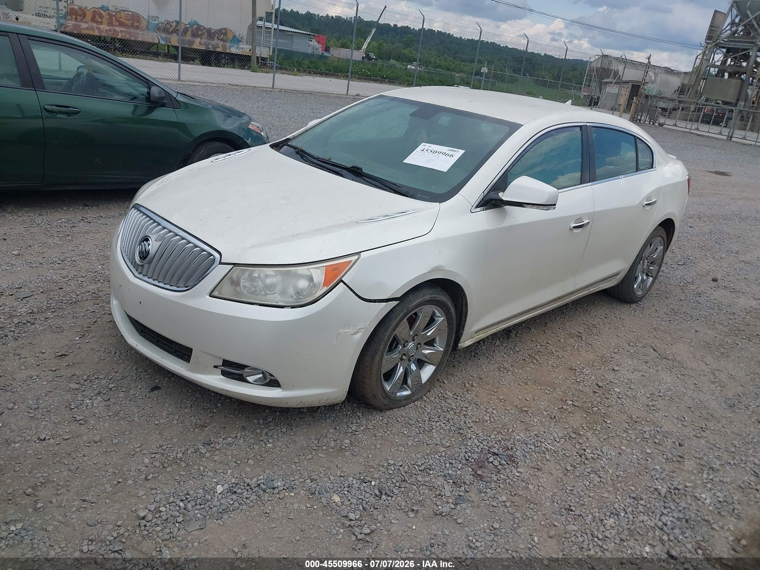 2011 Buick Lacrosse Cxl White vin: 1G4GC5EC6BF329755