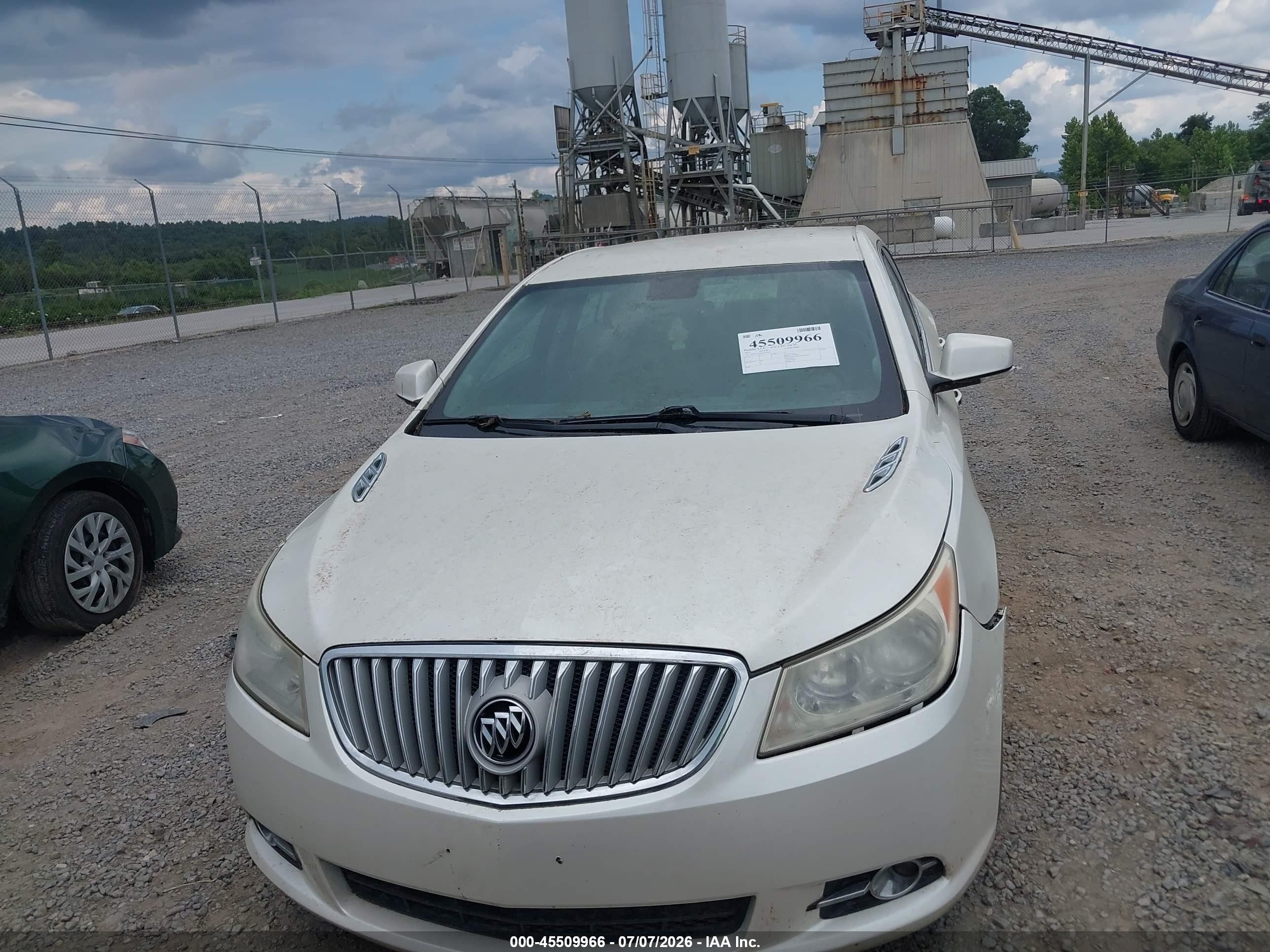 2011 Buick Lacrosse Cxl White vin: 1G4GC5EC6BF329755