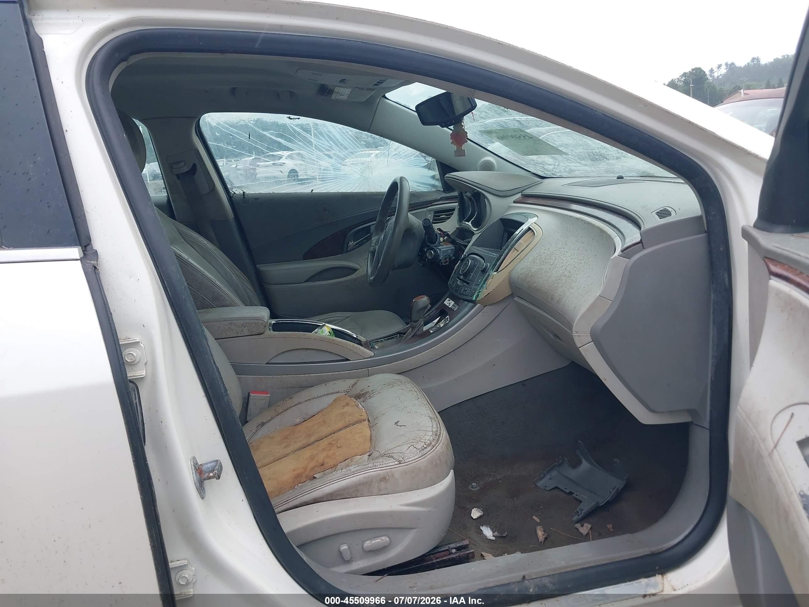 2011 Buick Lacrosse Cxl White vin: 1G4GC5EC6BF329755