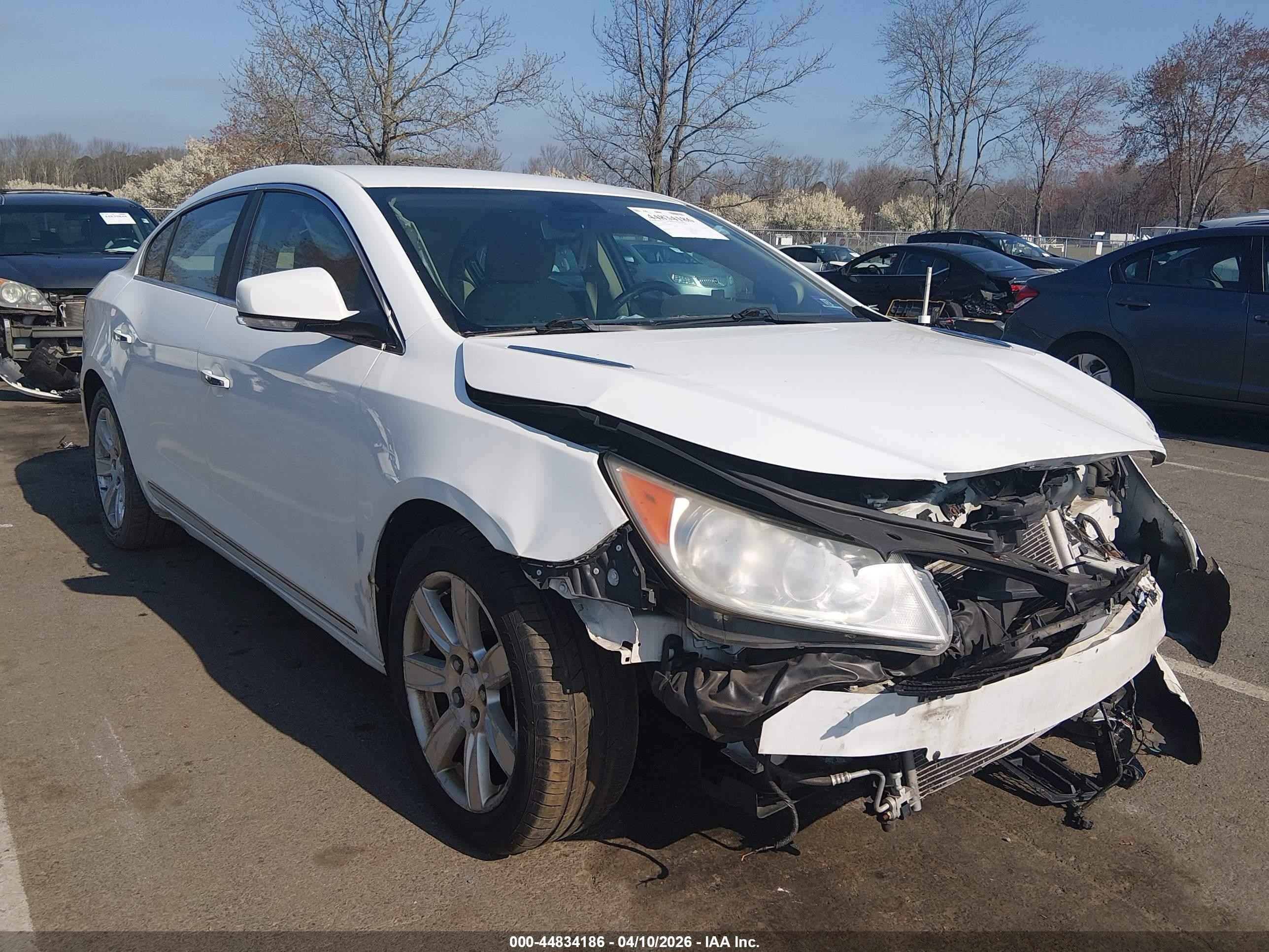 2011 Buick Lacrosse Cxl White vin: 1G4GC5ECXBF387853