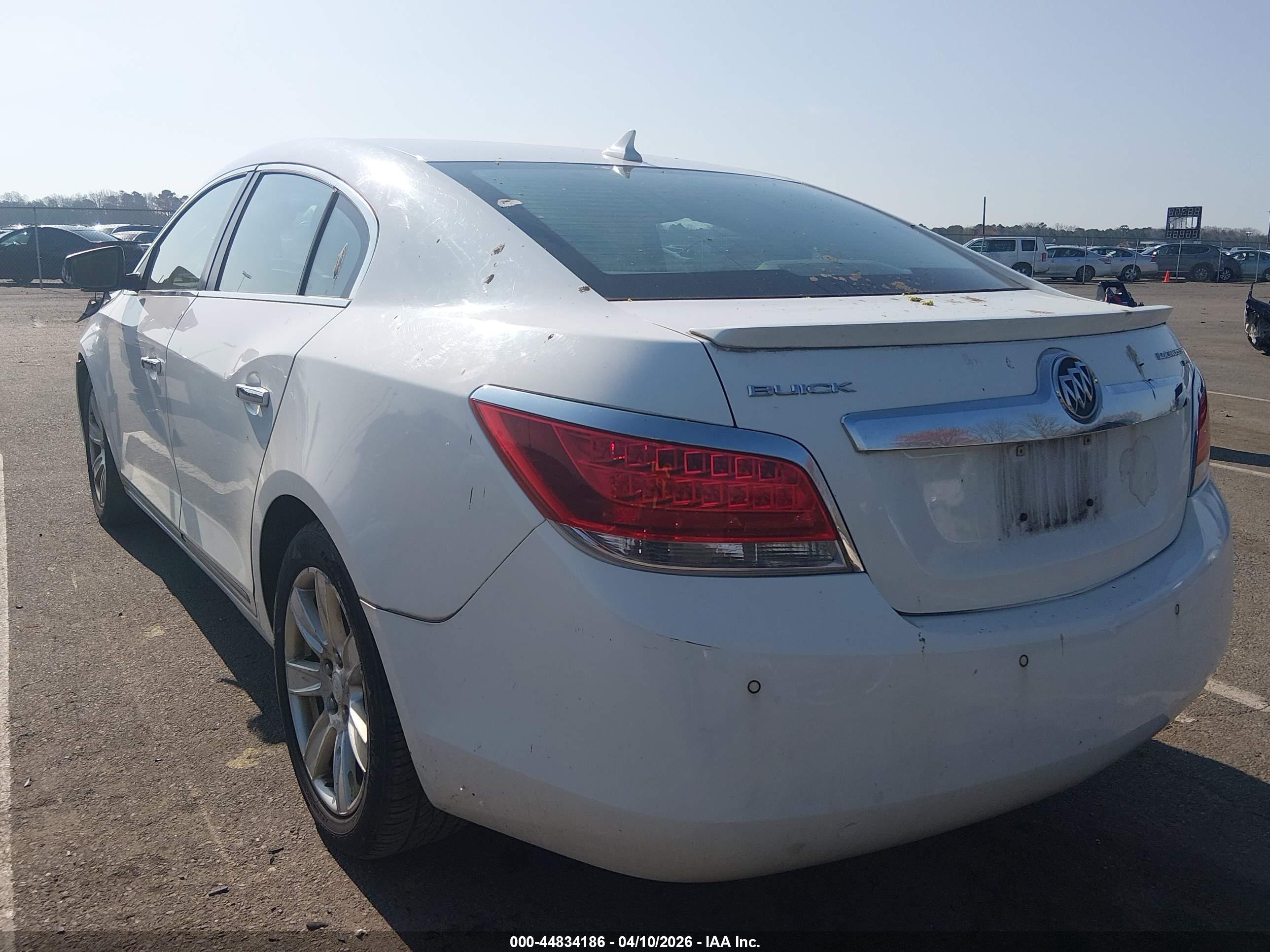2011 Buick Lacrosse Cxl White vin: 1G4GC5ECXBF387853