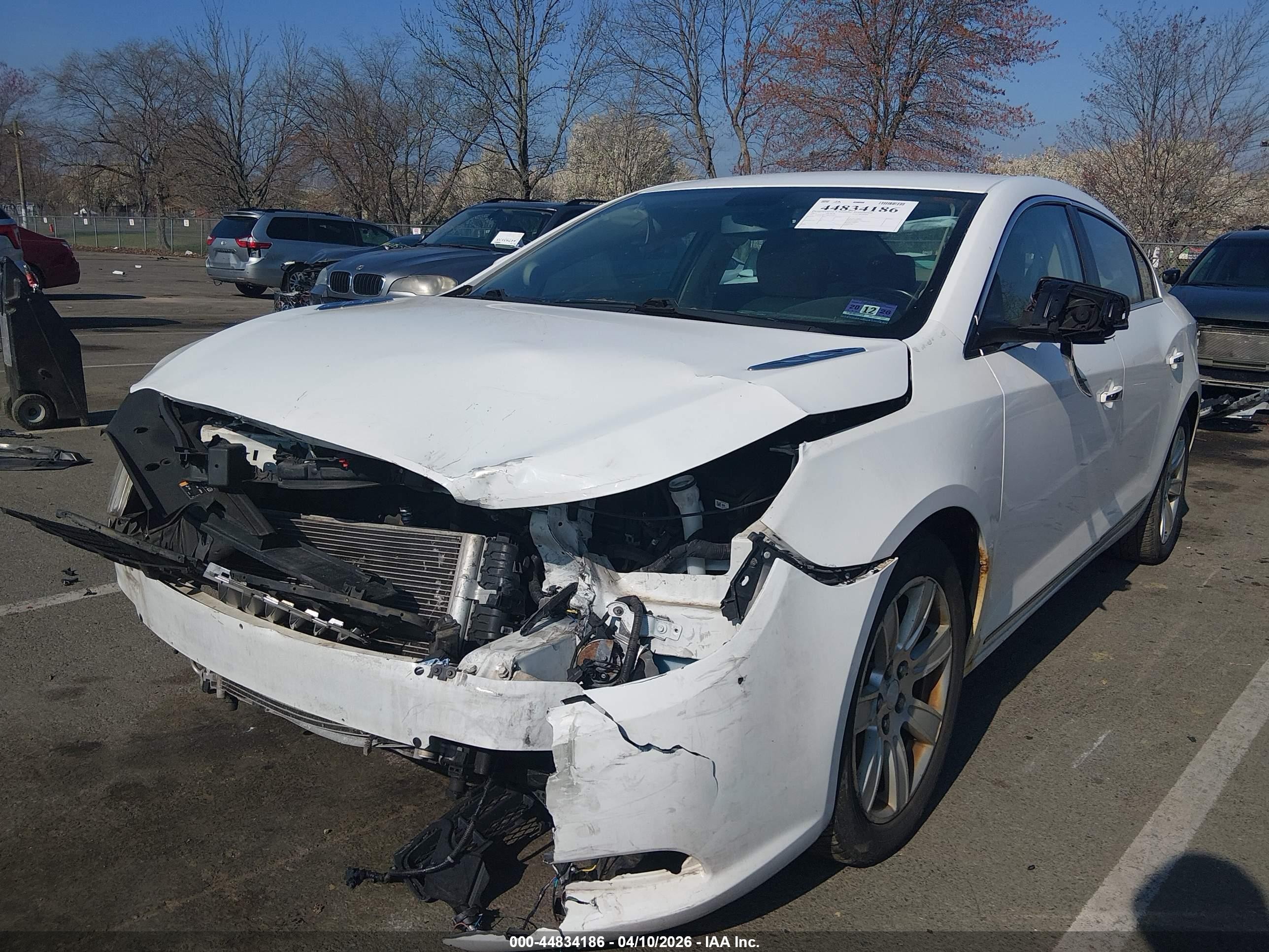 2011 Buick Lacrosse Cxl White vin: 1G4GC5ECXBF387853