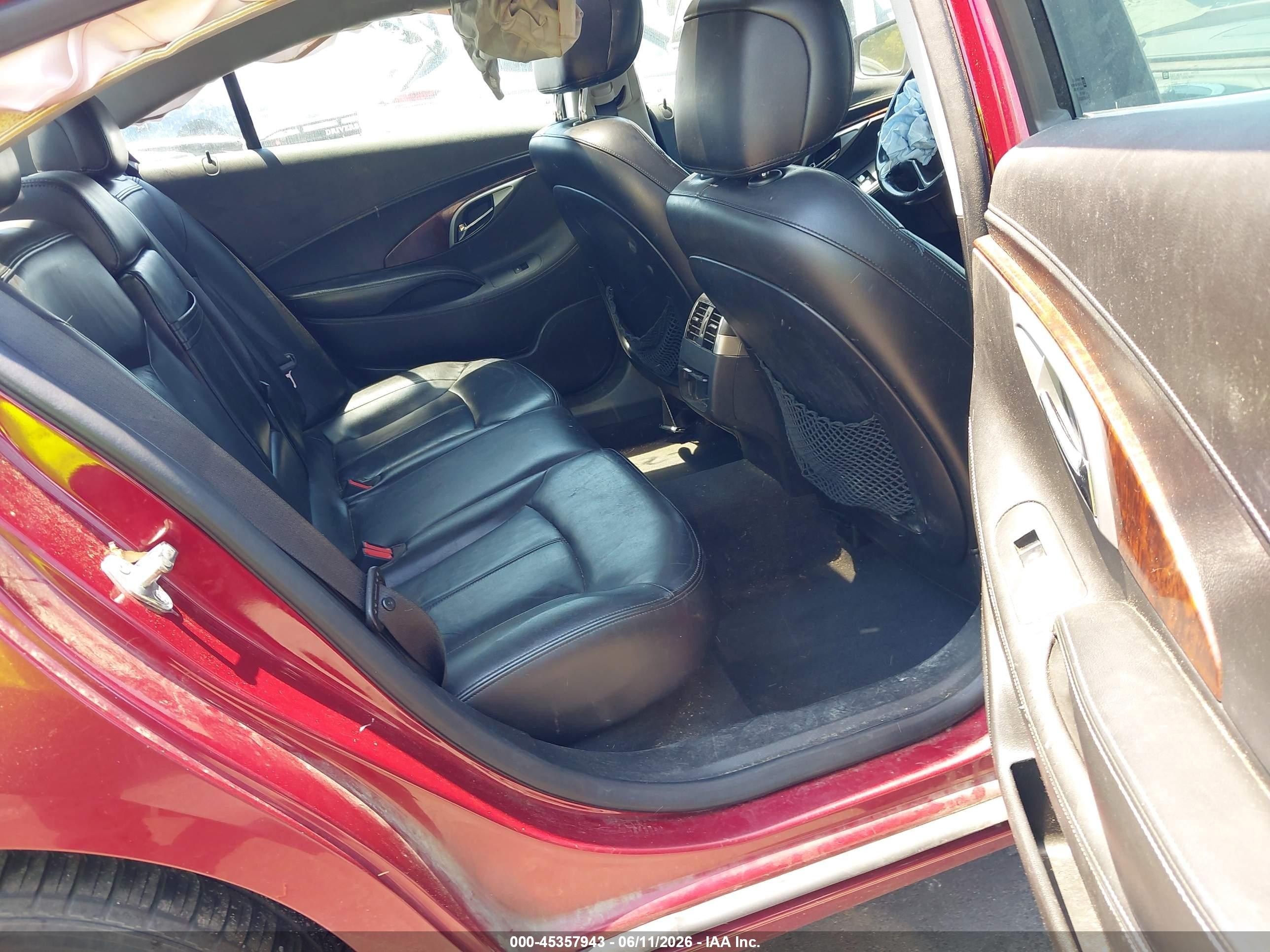 2011 Buick Lacrosse Cxl Burgundy vin: 1G4GC5ED0BF261445
