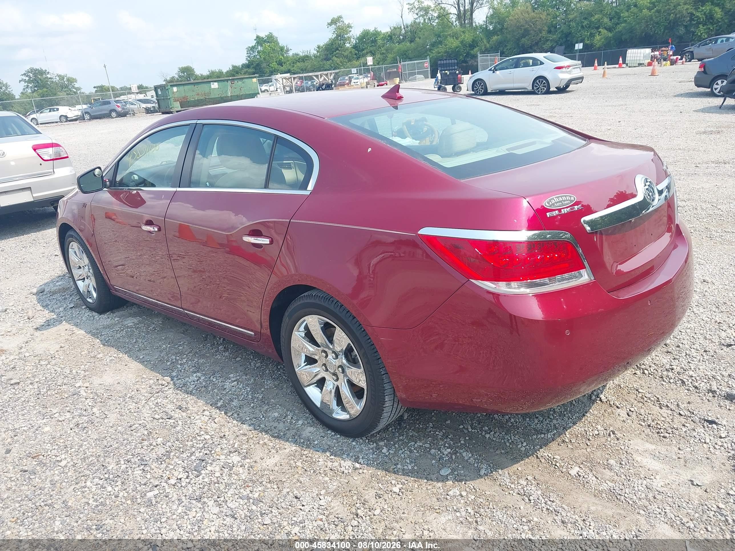 2011 Buick Lacrosse Cxl Red vin: 1G4GC5ED1BF311415