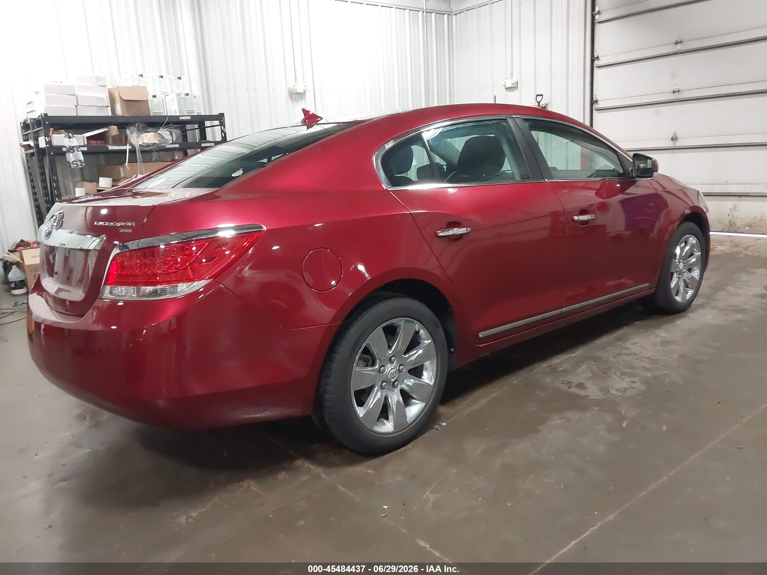 2011 Buick Lacrosse Cxl Red vin: 1G4GC5ED2BF278800