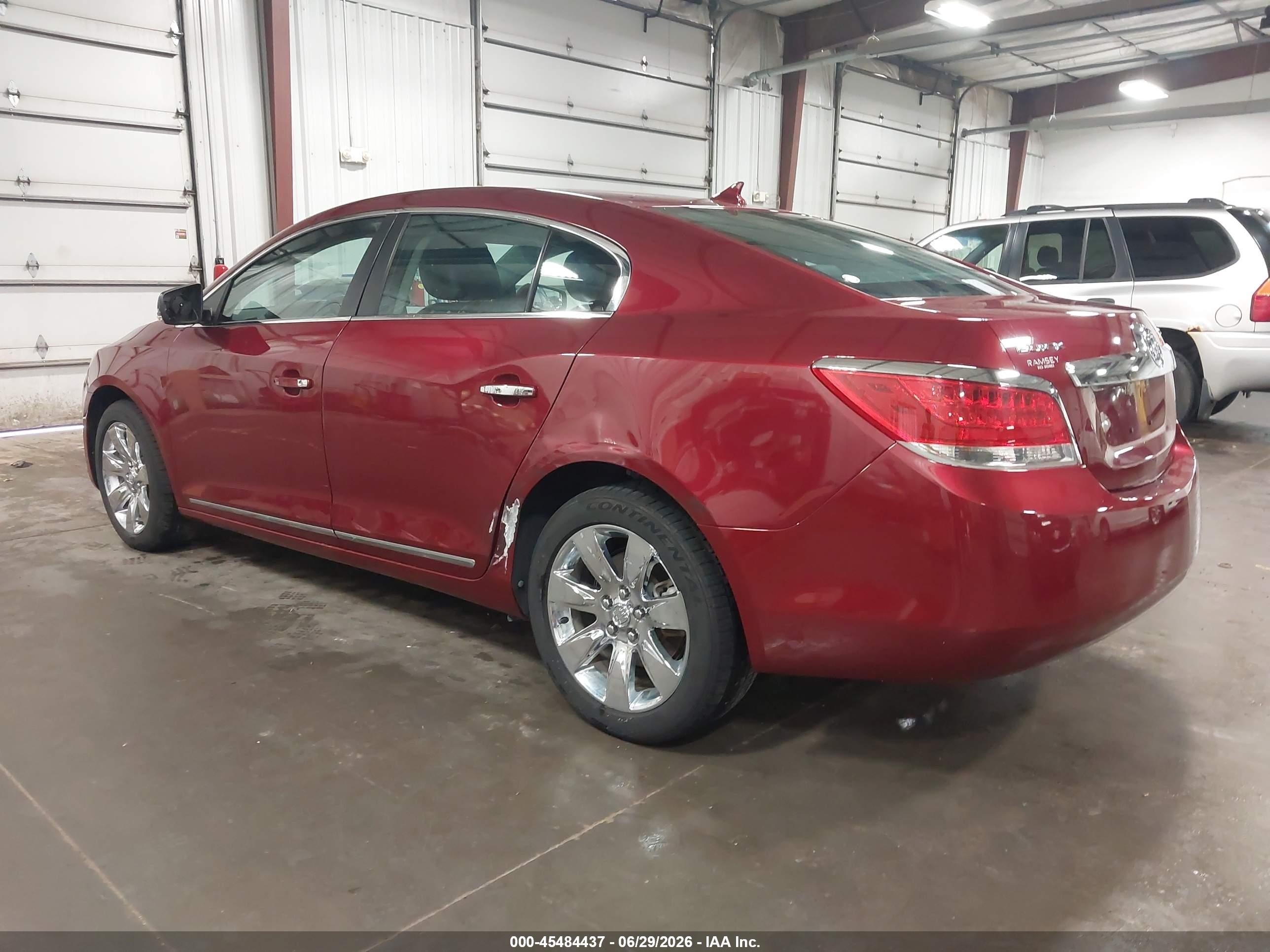 2011 Buick Lacrosse Cxl Red vin: 1G4GC5ED2BF278800