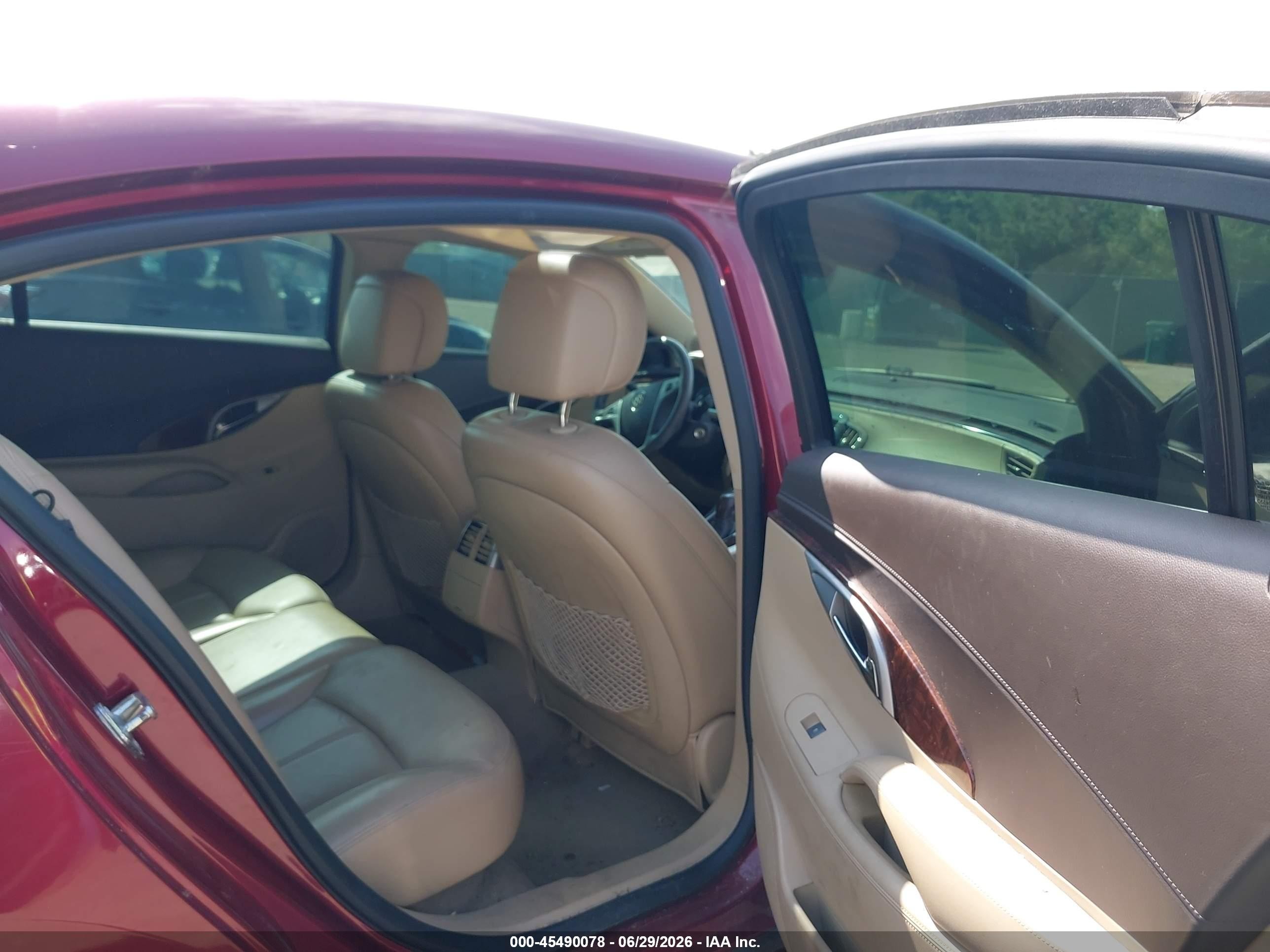 2011 Buick Lacrosse Cxl Red vin: 1G4GC5ED3BF177264