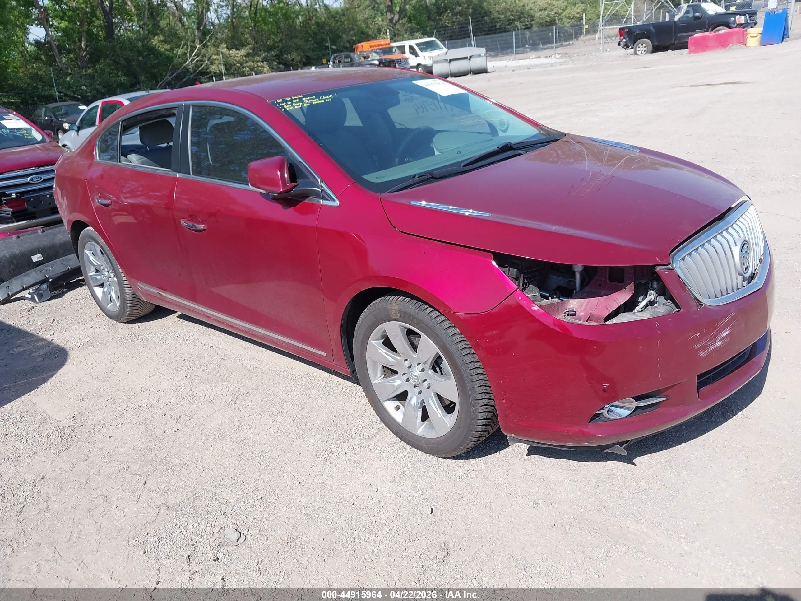 2011 Buick Lacrosse Cxl Red vin: 1G4GC5ED3BF228245