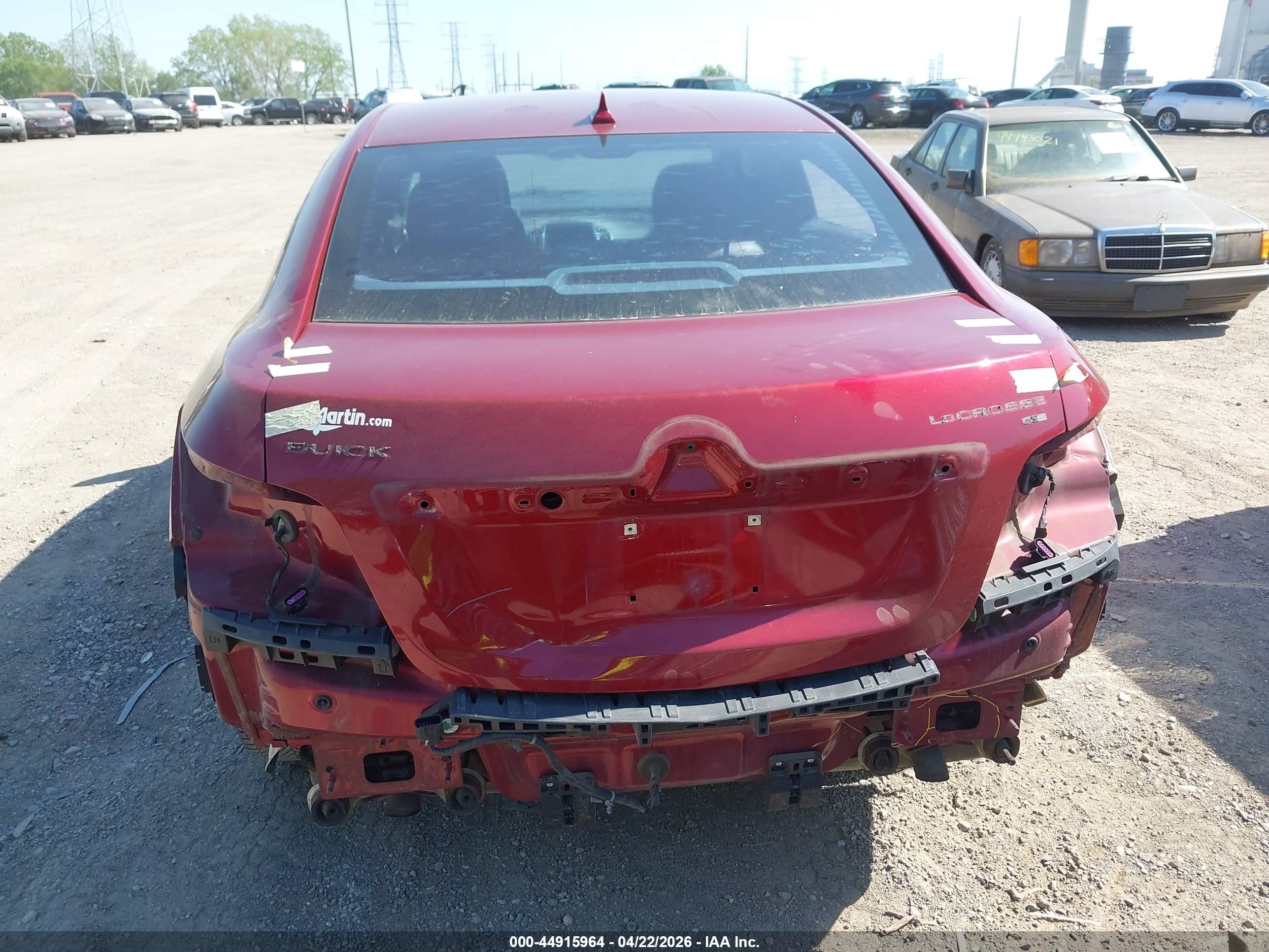 2011 Buick Lacrosse Cxl Red vin: 1G4GC5ED3BF228245