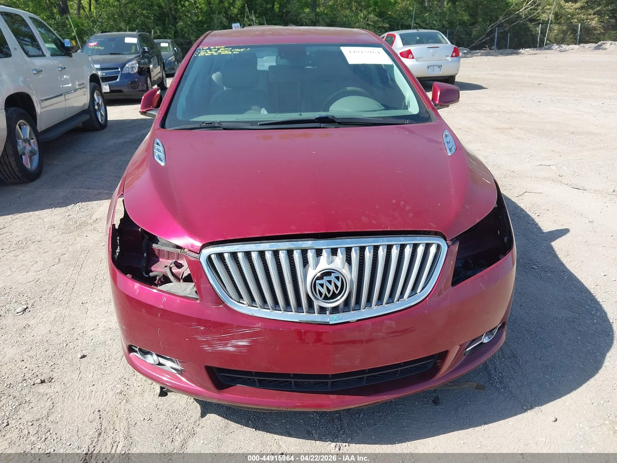 2011 Buick Lacrosse Cxl Red vin: 1G4GC5ED3BF228245