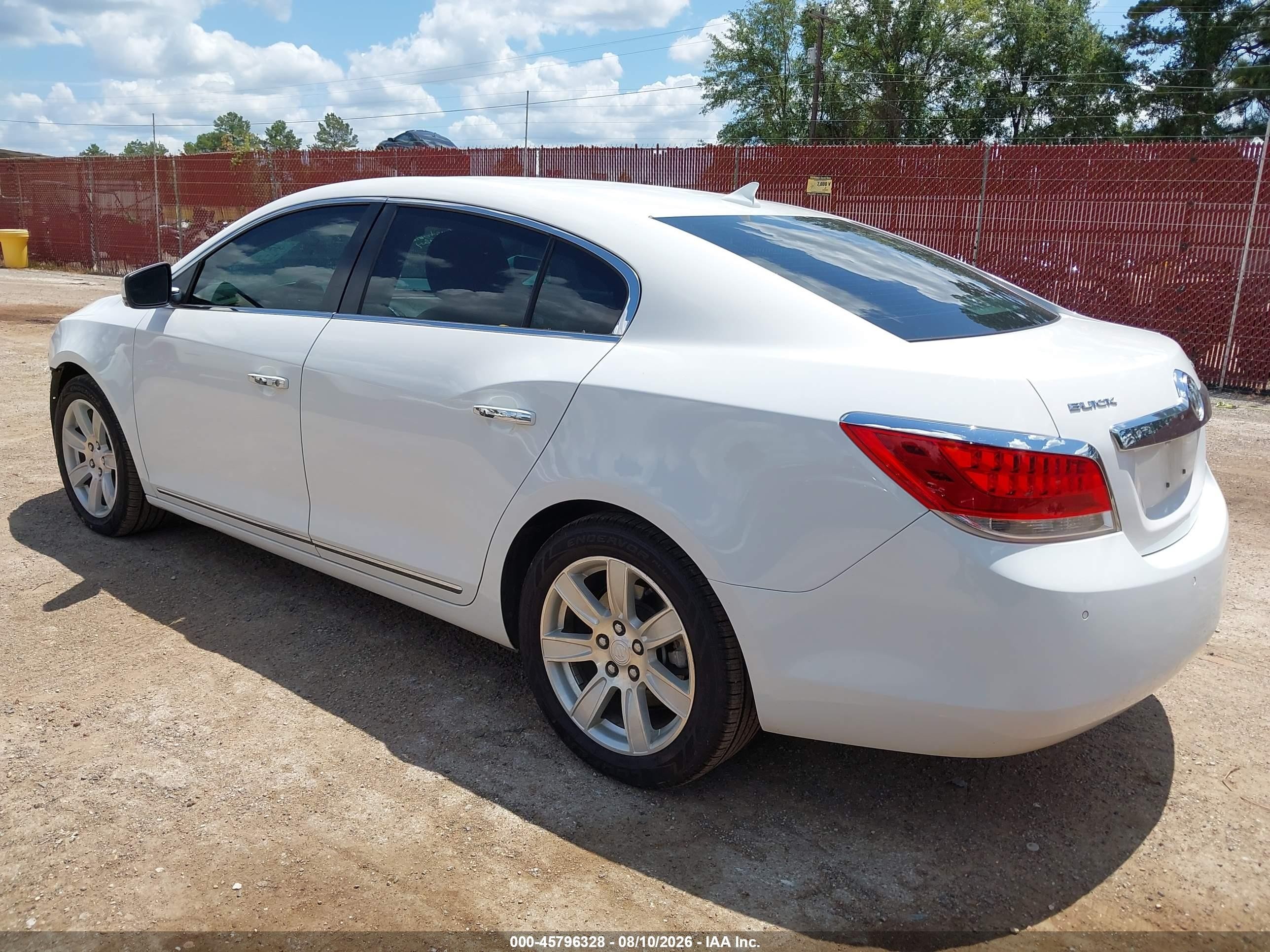 2011 Buick Lacrosse Cxl White vin: 1G4GC5ED3BF264257