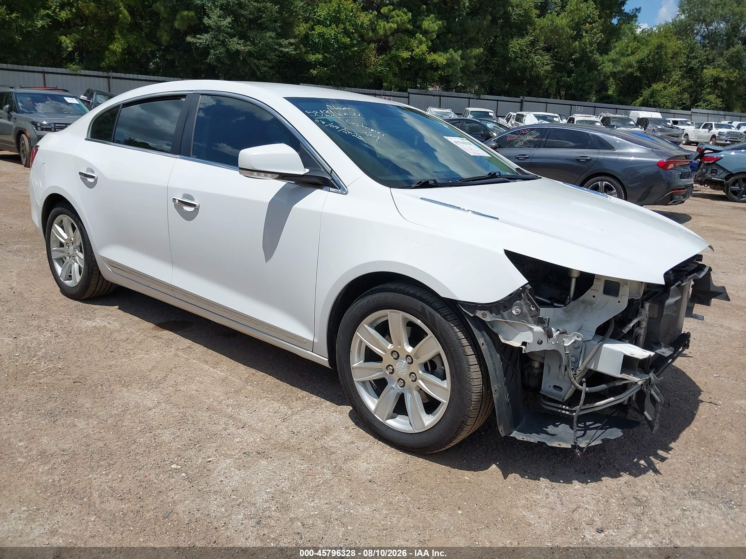 2011 Buick Lacrosse Cxl White vin: 1G4GC5ED3BF264257