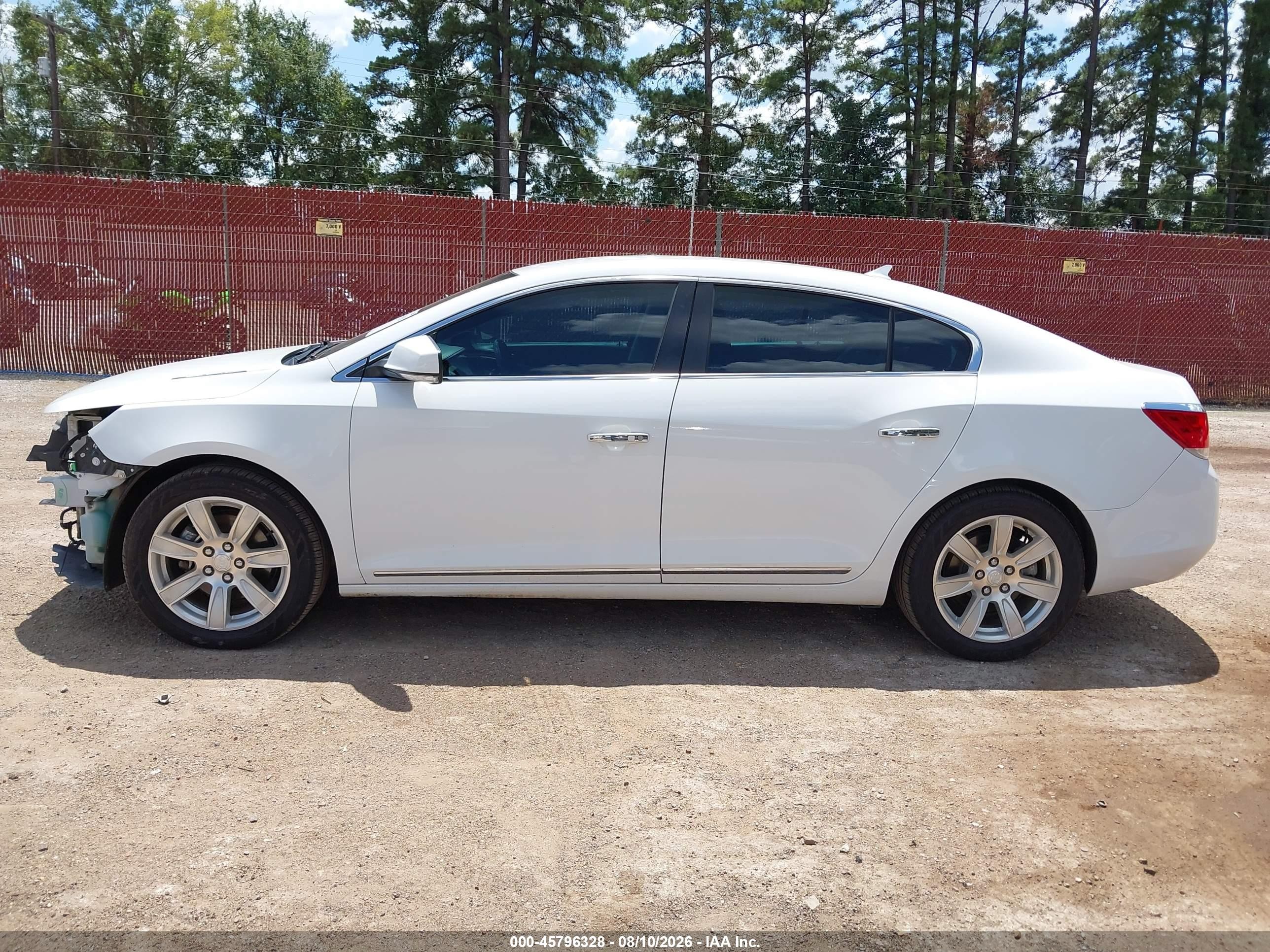 2011 Buick Lacrosse Cxl White vin: 1G4GC5ED3BF264257