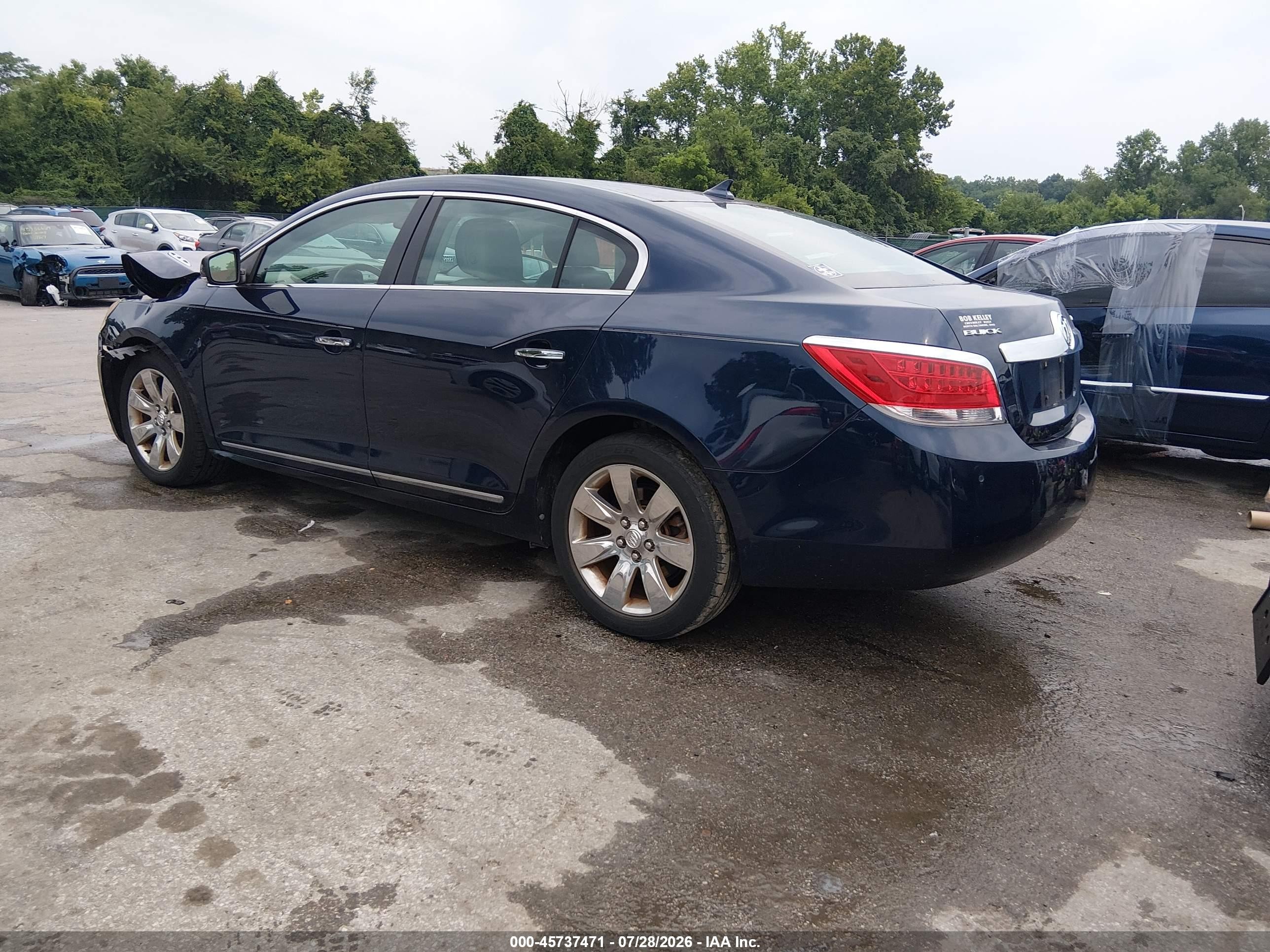 2011 Buick Lacrosse Cxl Blue vin: 1G4GC5ED3BF340396