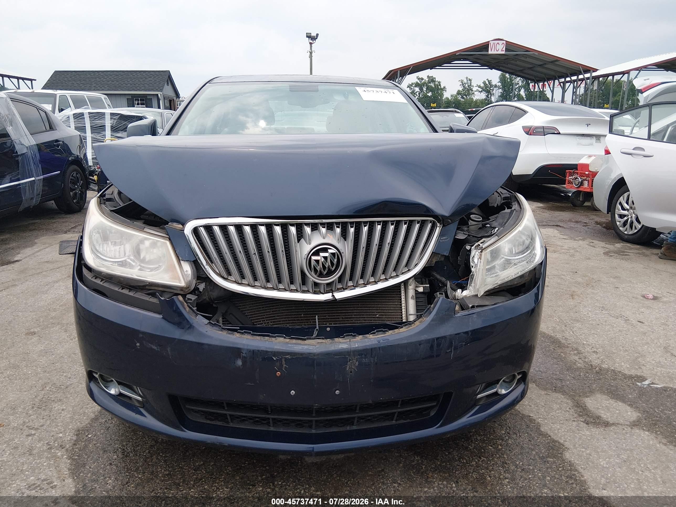 2011 Buick Lacrosse Cxl Blue vin: 1G4GC5ED3BF340396