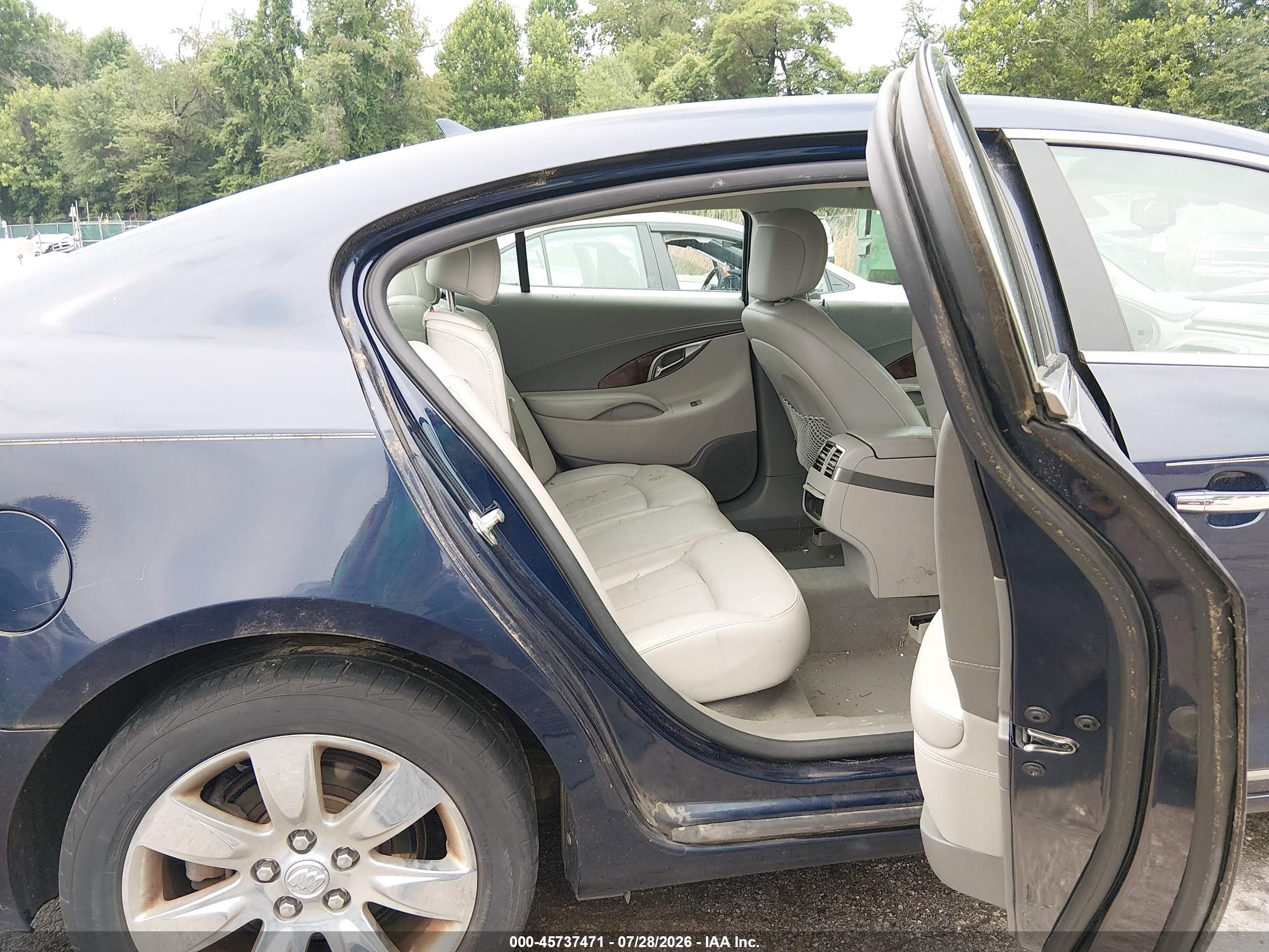 2011 Buick Lacrosse Cxl Blue vin: 1G4GC5ED3BF340396