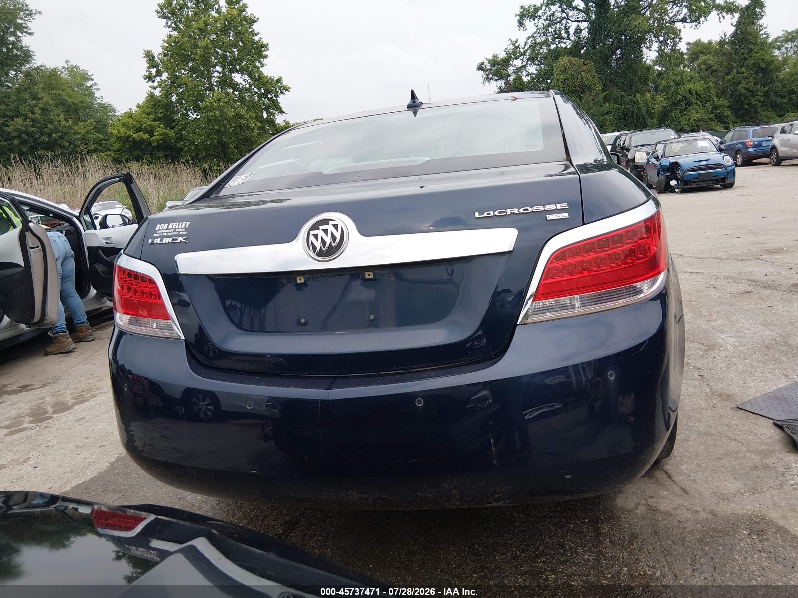 2011 Buick Lacrosse Cxl Blue vin: 1G4GC5ED3BF340396