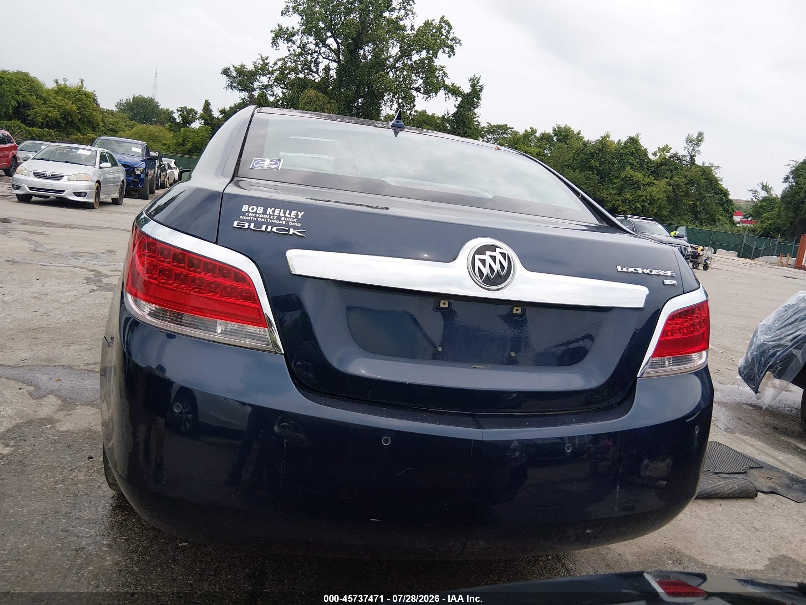 2011 Buick Lacrosse Cxl Blue vin: 1G4GC5ED3BF340396