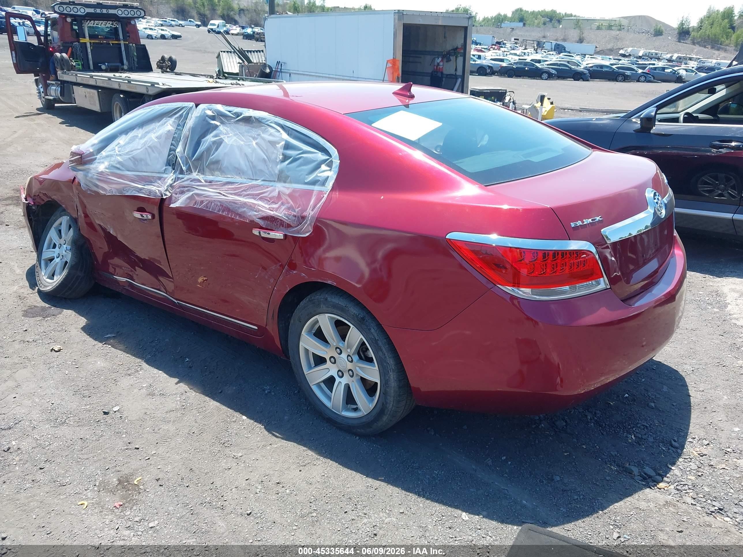 2011 Buick Lacrosse Cxl Red vin: 1G4GC5ED4BF153278