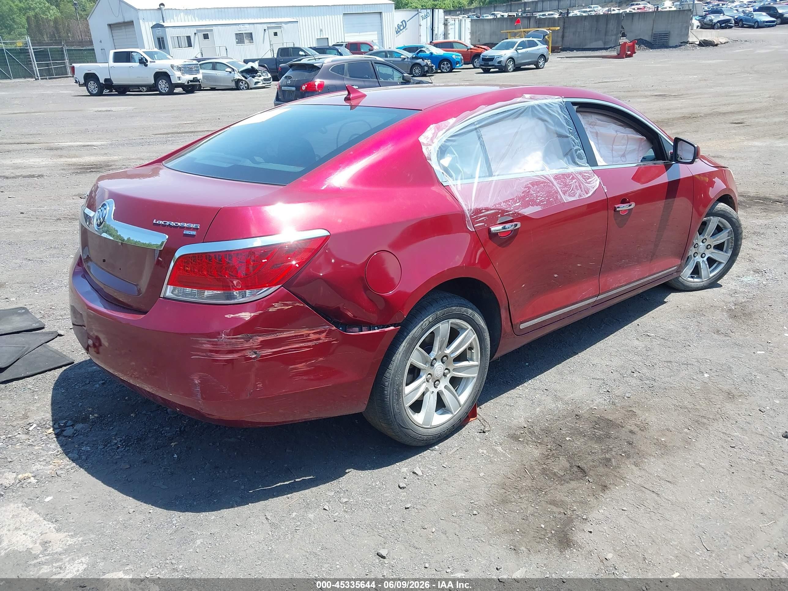 2011 Buick Lacrosse Cxl Red vin: 1G4GC5ED4BF153278
