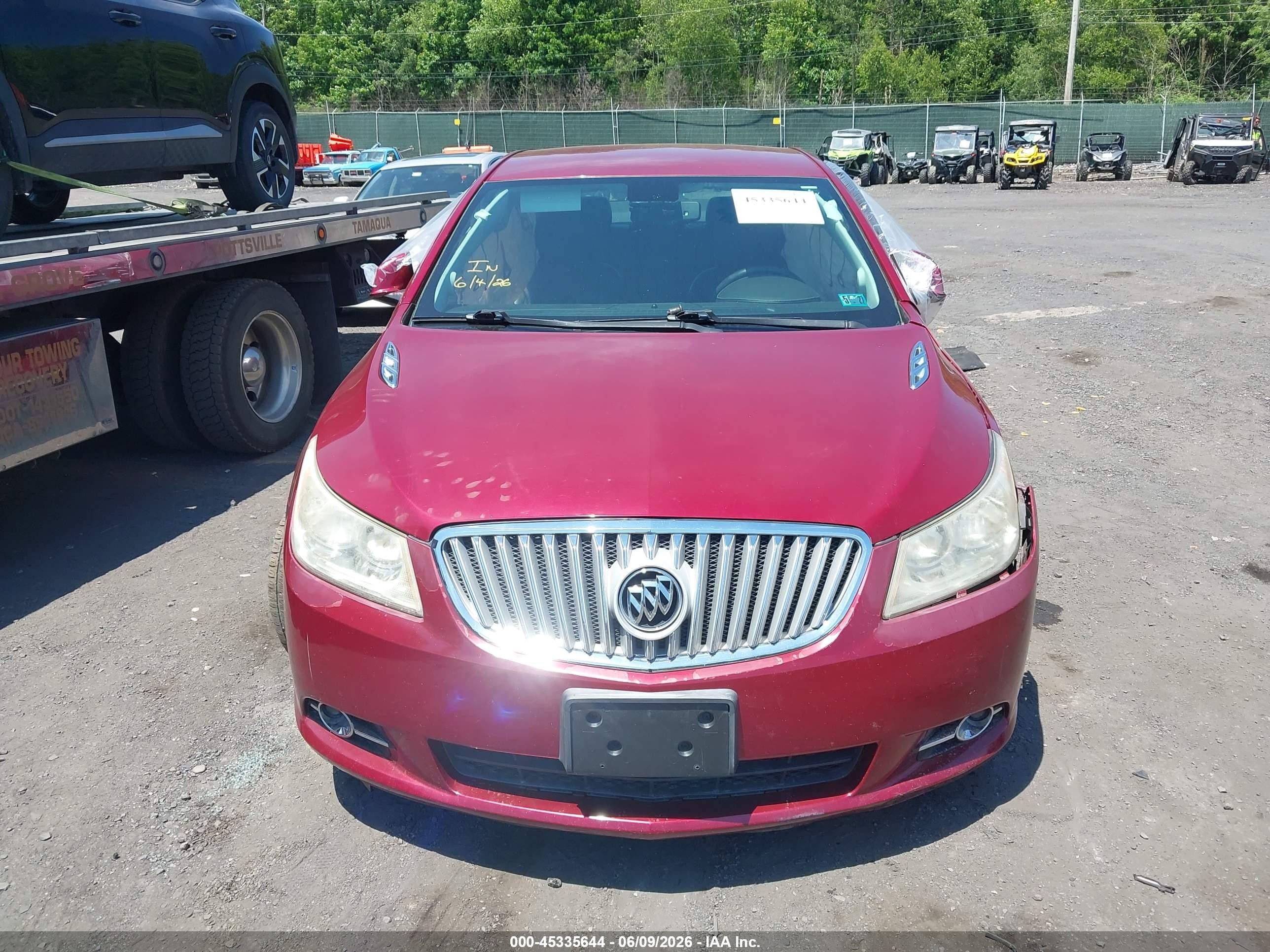 2011 Buick Lacrosse Cxl Red vin: 1G4GC5ED4BF153278