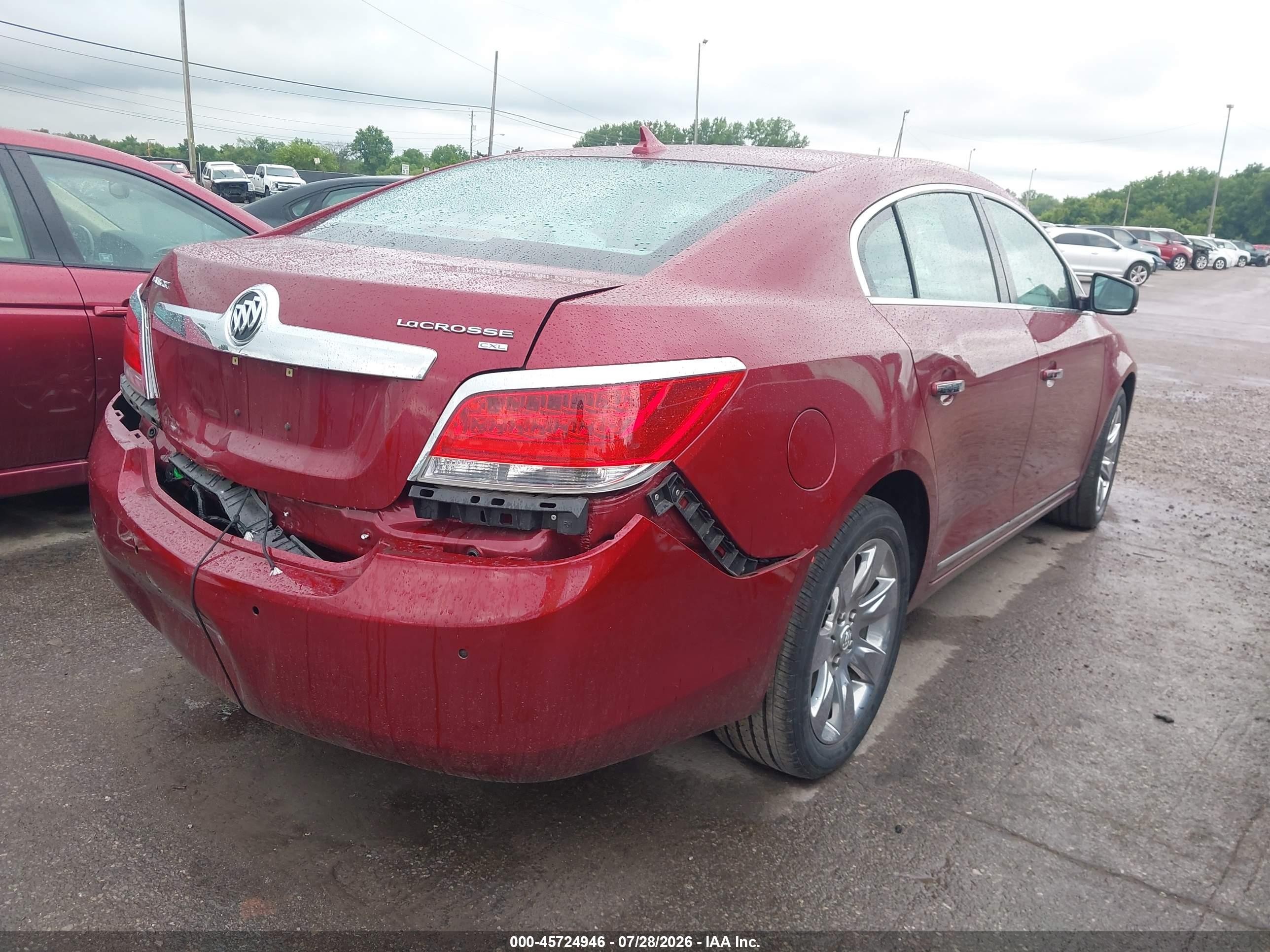 2011 Buick Lacrosse Cxl Красный vin: 1G4GC5ED5BF124498