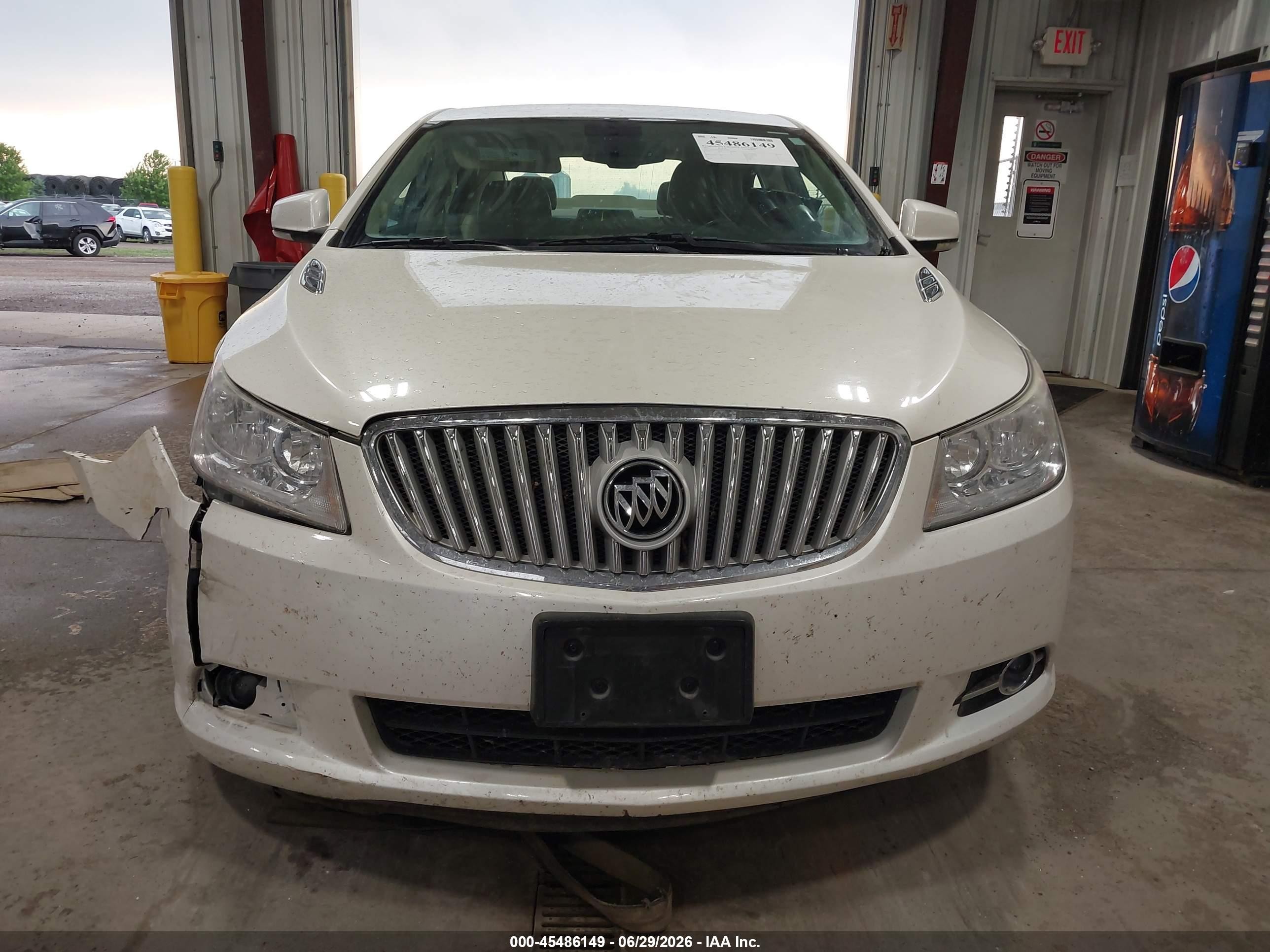 2011 Buick Lacrosse Cxl White vin: 1G4GC5ED5BF313958