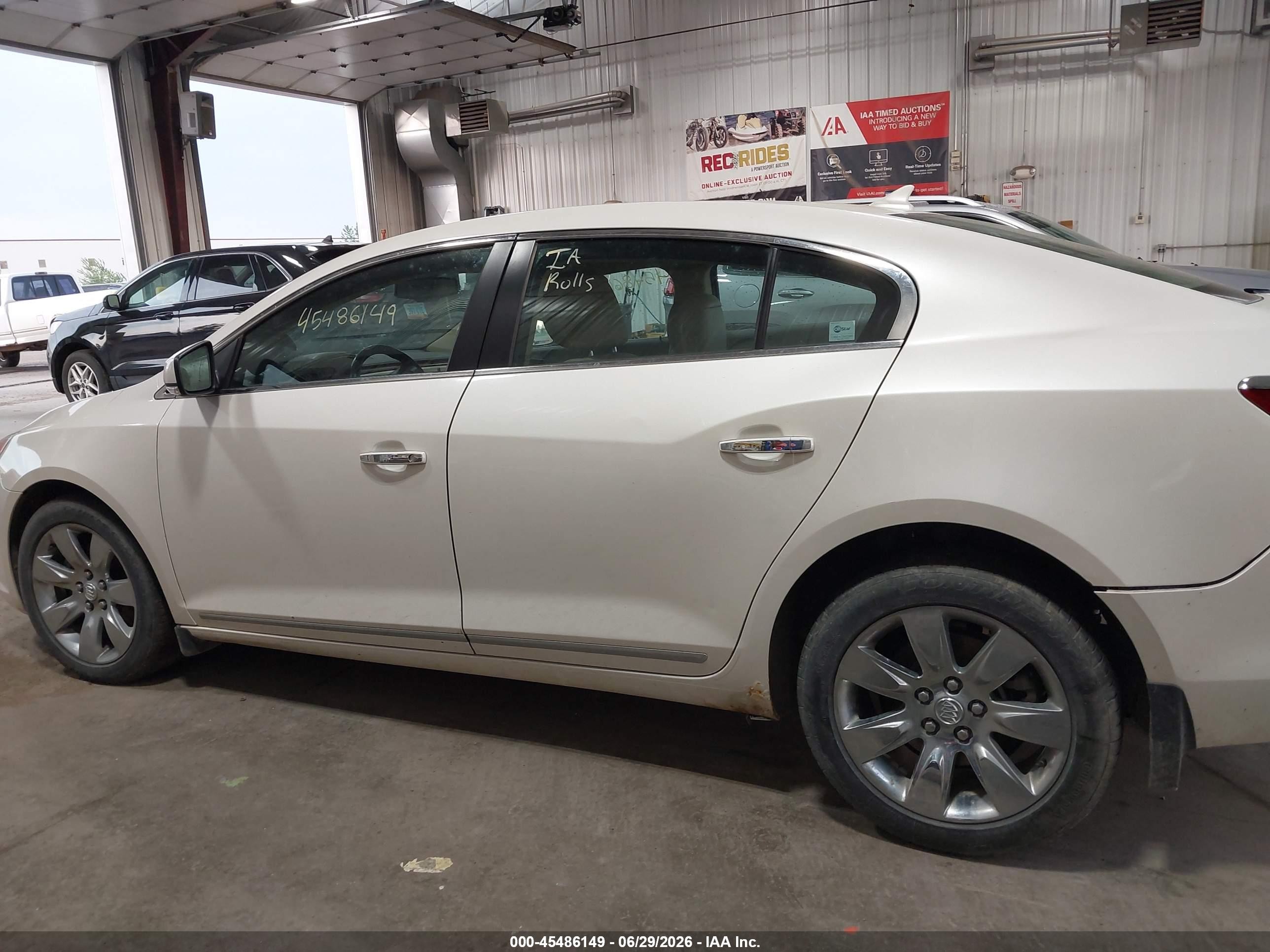 2011 Buick Lacrosse Cxl White vin: 1G4GC5ED5BF313958