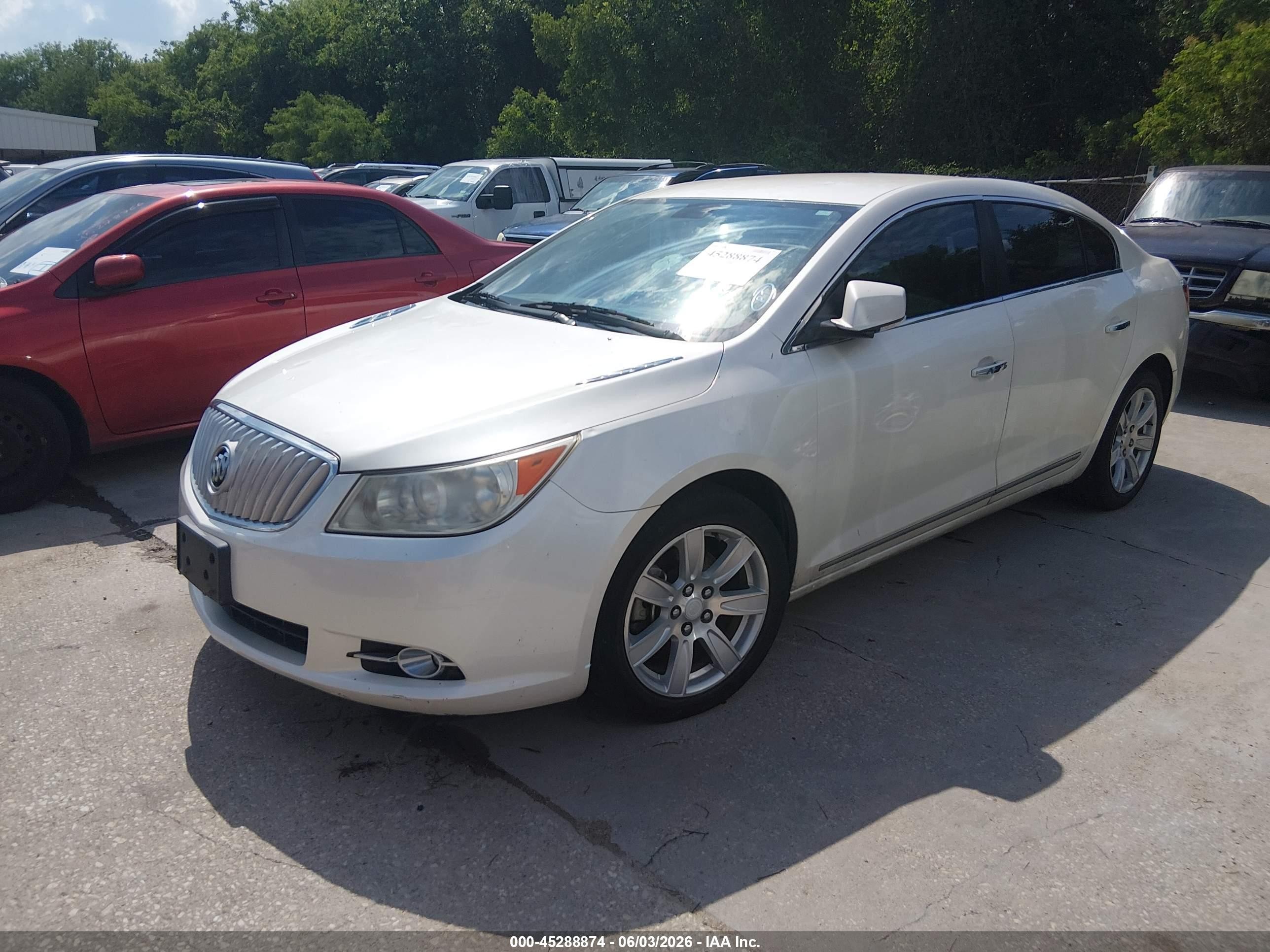 2011 Buick Lacrosse Cxl White vin: 1G4GC5ED6BF336276