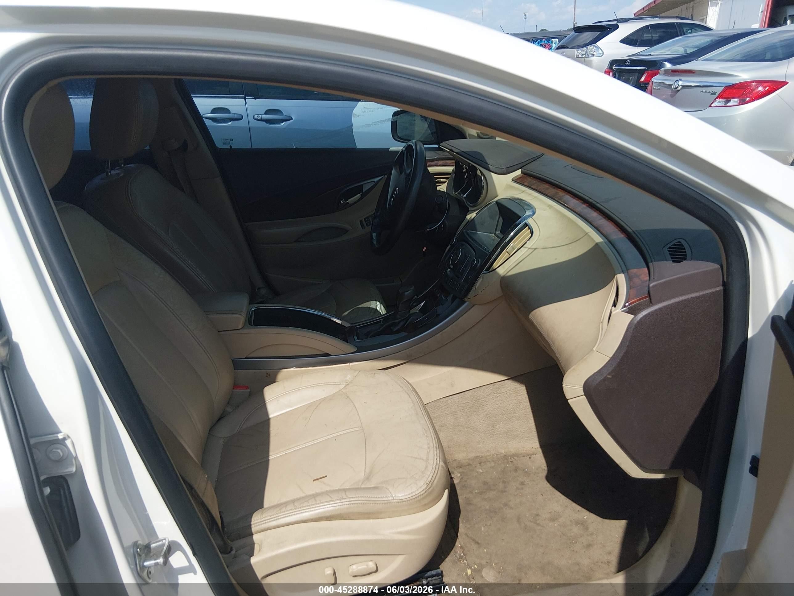 2011 Buick Lacrosse Cxl White vin: 1G4GC5ED6BF336276