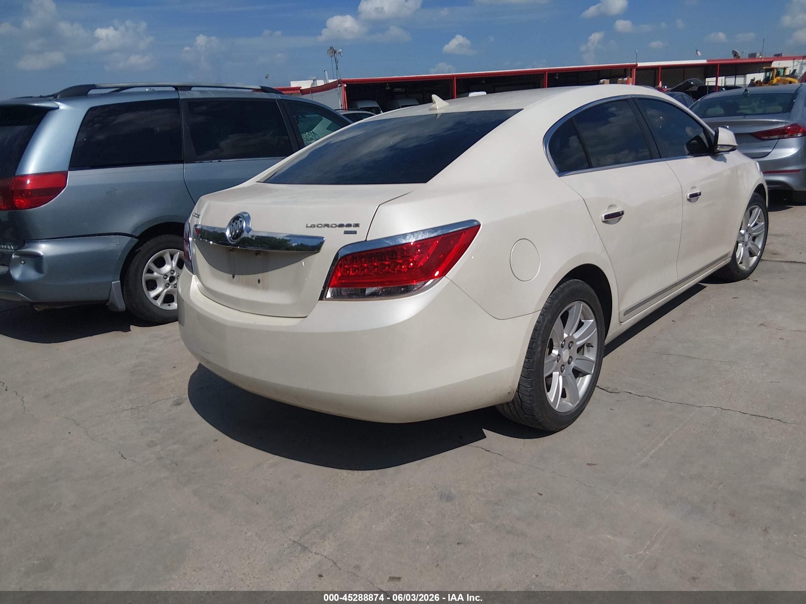 2011 Buick Lacrosse Cxl White vin: 1G4GC5ED6BF336276