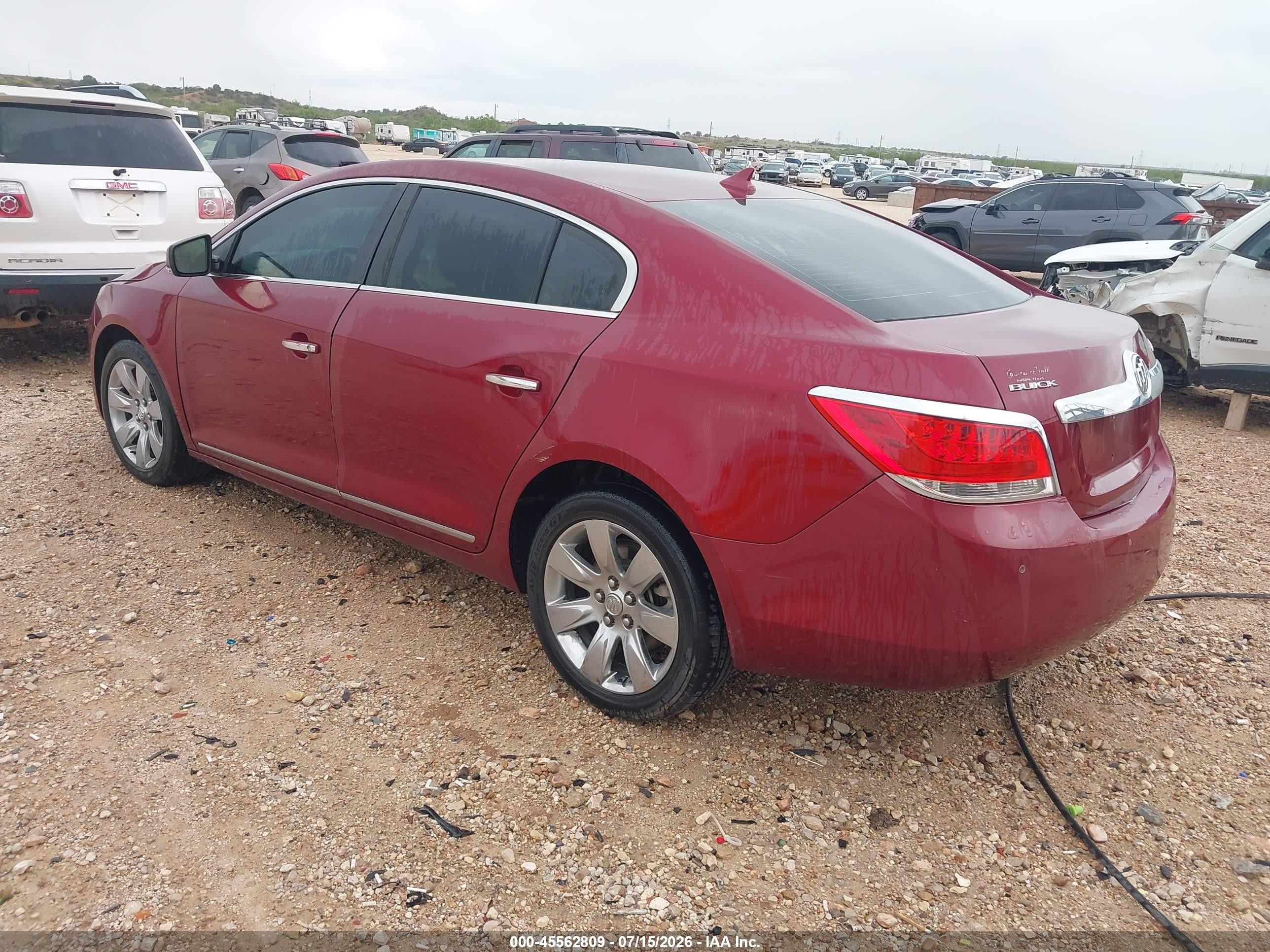 2011 Buick Lacrosse Cxl Burgundy vin: 1G4GC5ED9BF156905