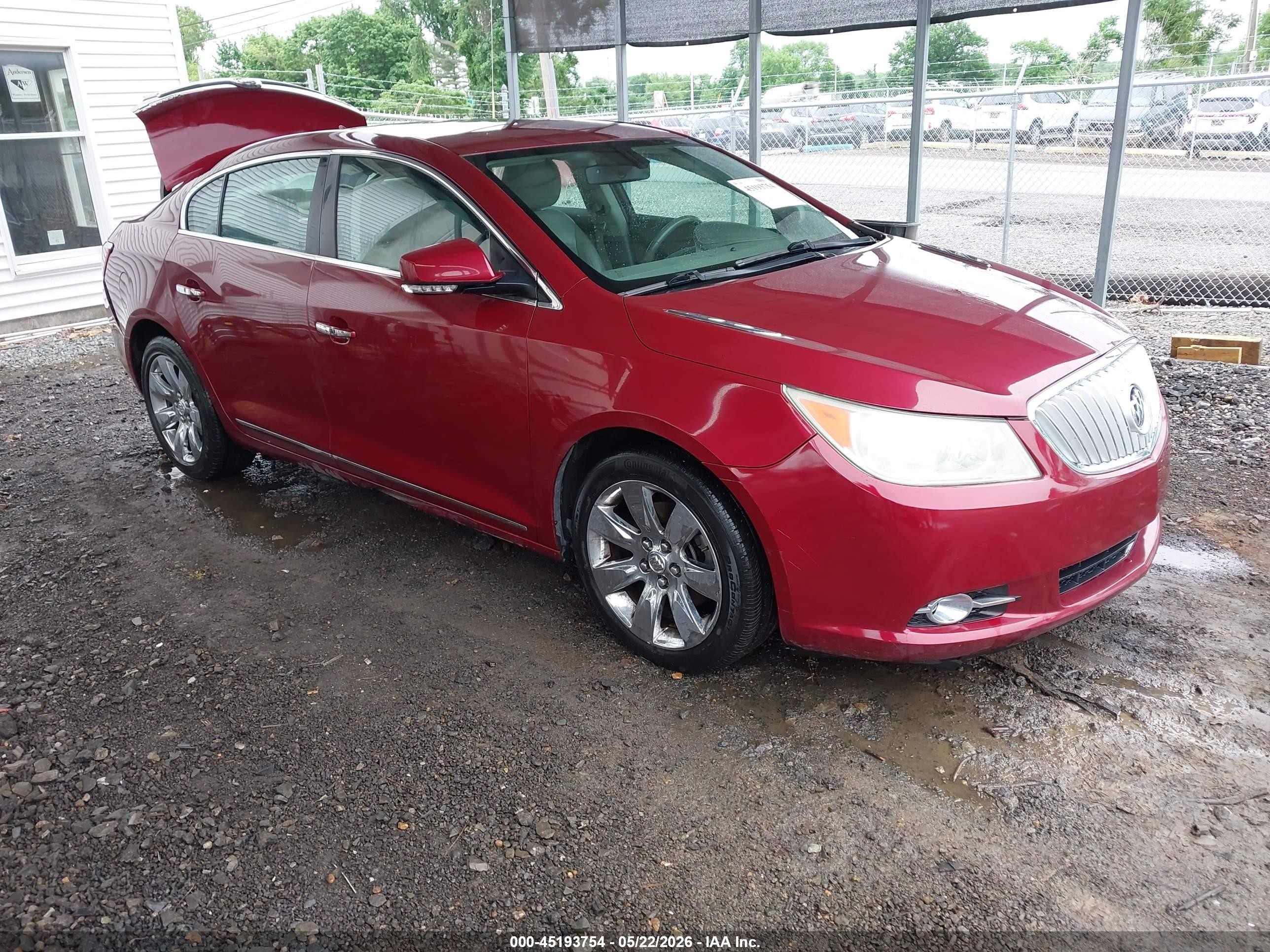 2011 Buick Lacrosse Cxl Red vin: 1G4GC5ED9BF196630