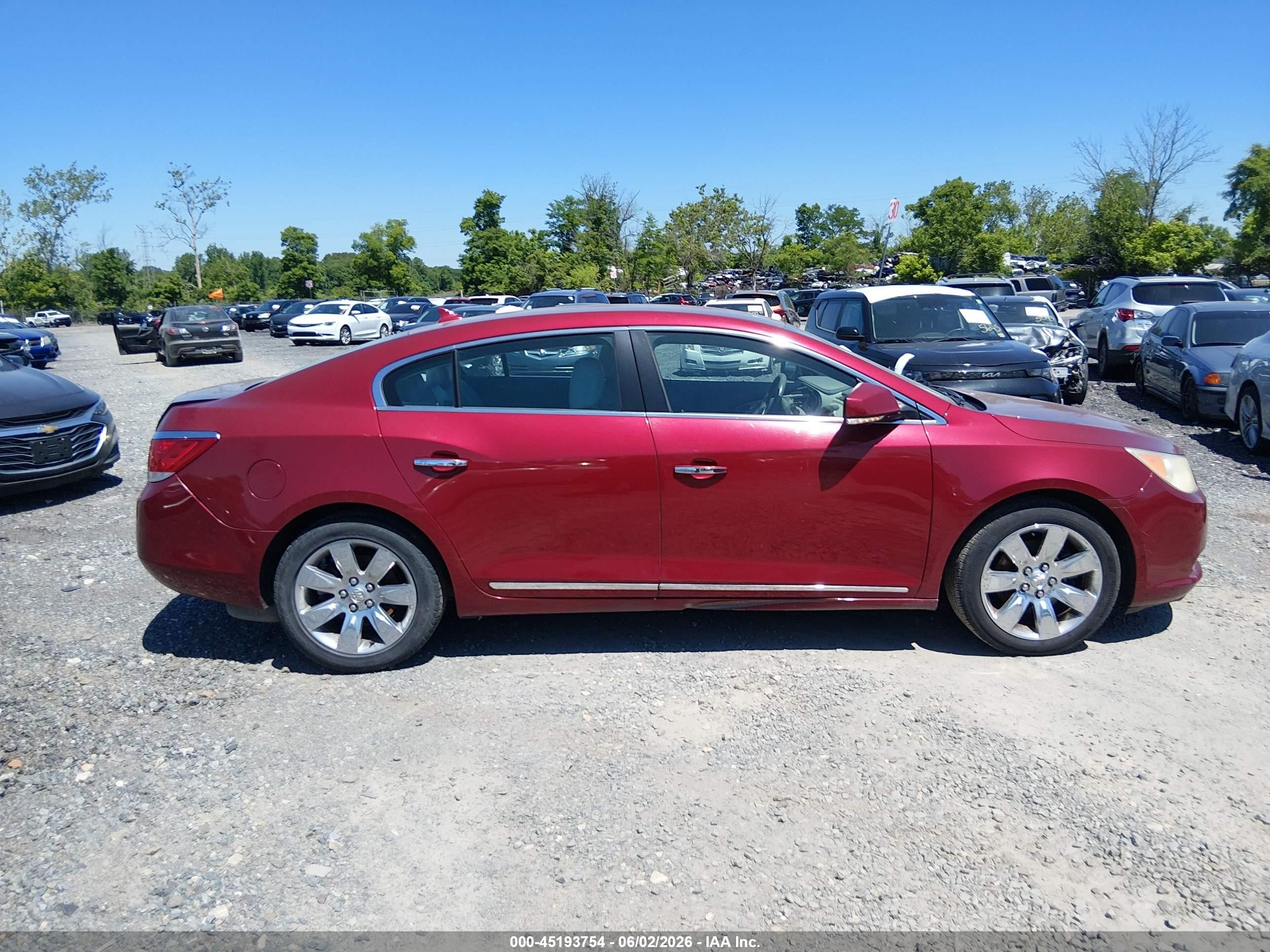 2011 Buick Lacrosse Cxl Red vin: 1G4GC5ED9BF196630