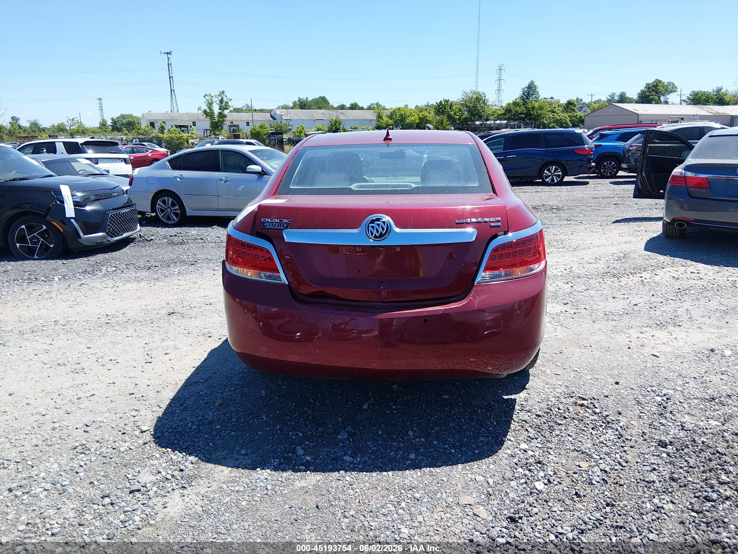 2011 Buick Lacrosse Cxl Red vin: 1G4GC5ED9BF196630
