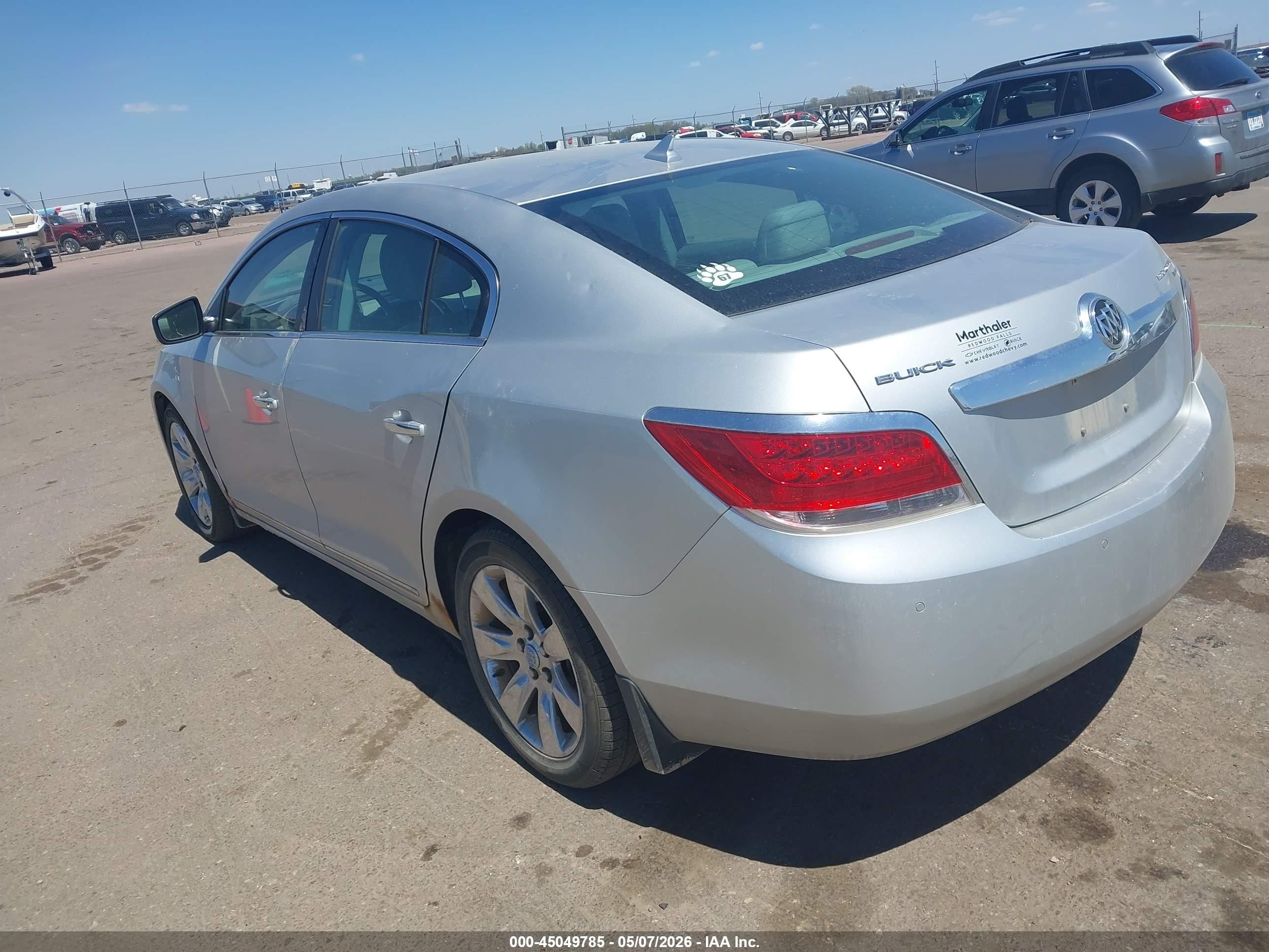 2011 Buick Lacrosse Cxl Серебряный vin: 1G4GC5ED9BF357395