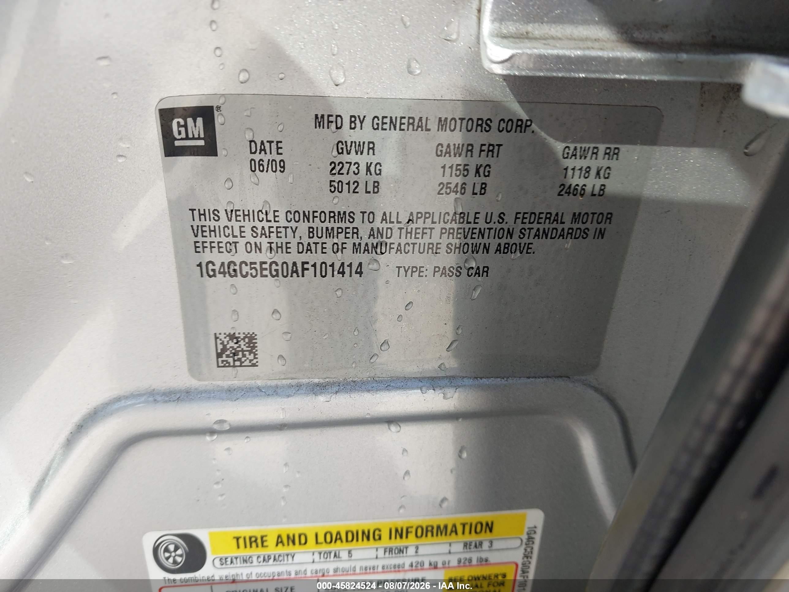 2010 Buick Lacrosse Cxl Silver vin: 1G4GC5EG0AF101414