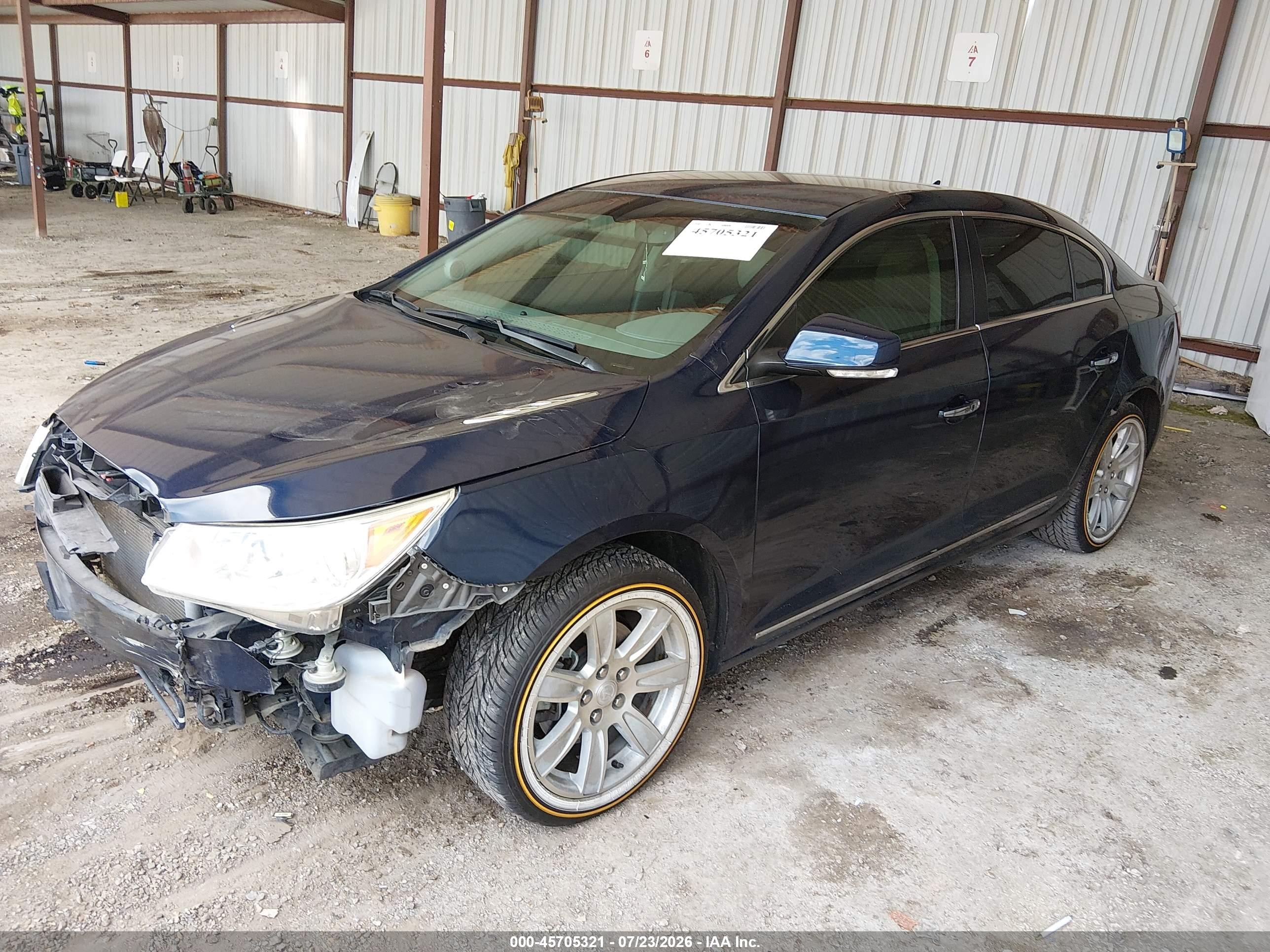 2010 Buick Lacrosse Cxl Blue vin: 1G4GC5EG0AF198453