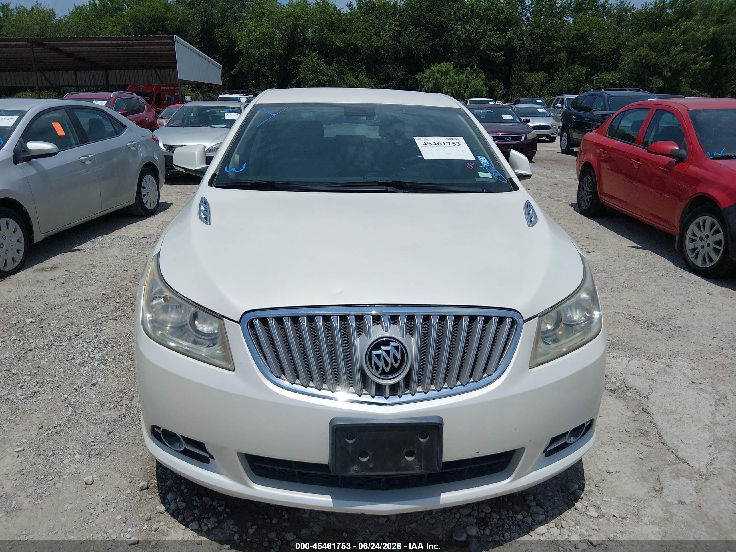 2010 Buick Lacrosse Cxl White vin: 1G4GC5EG0AF207085