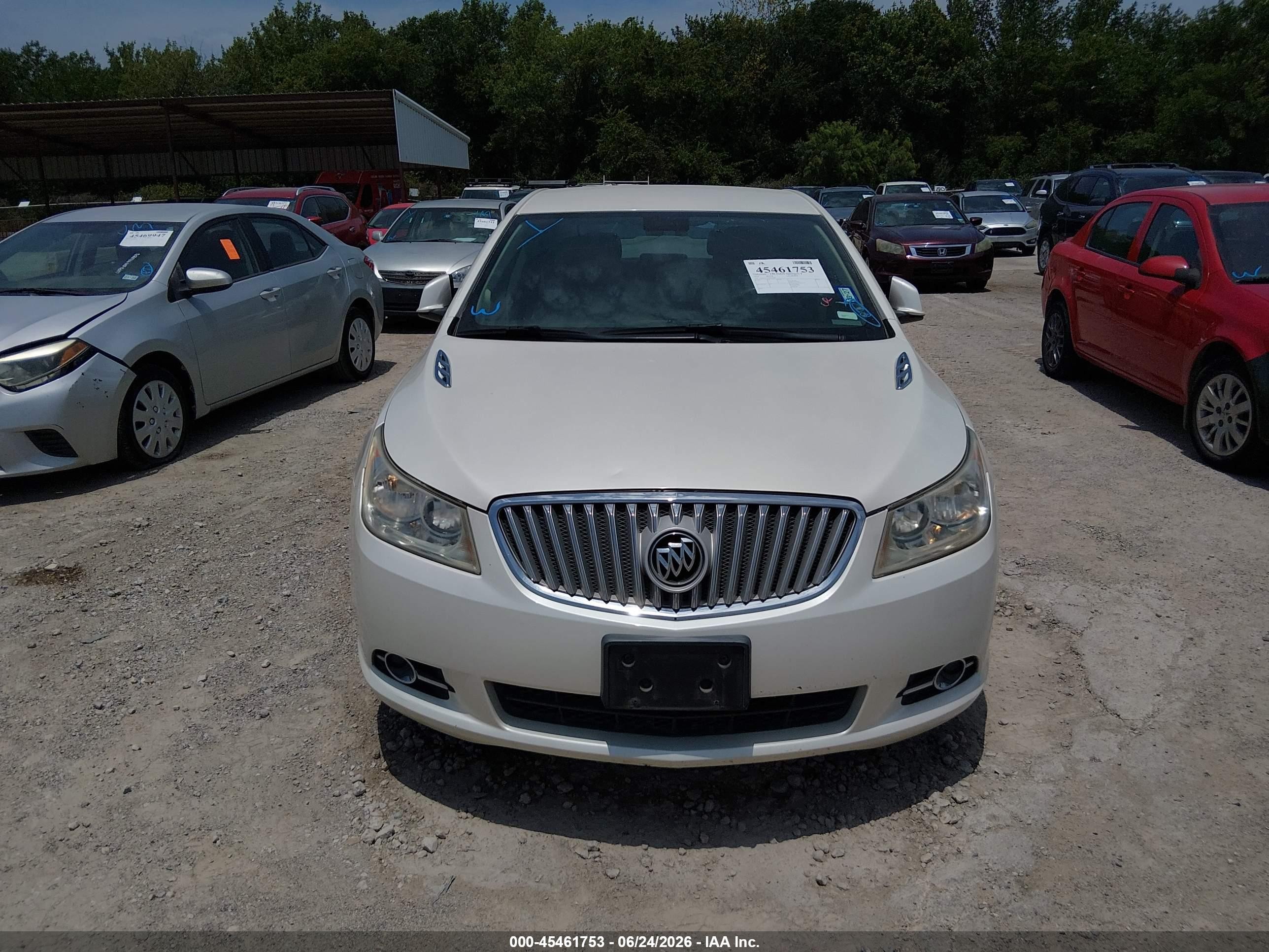 2010 Buick Lacrosse Cxl White vin: 1G4GC5EG0AF207085