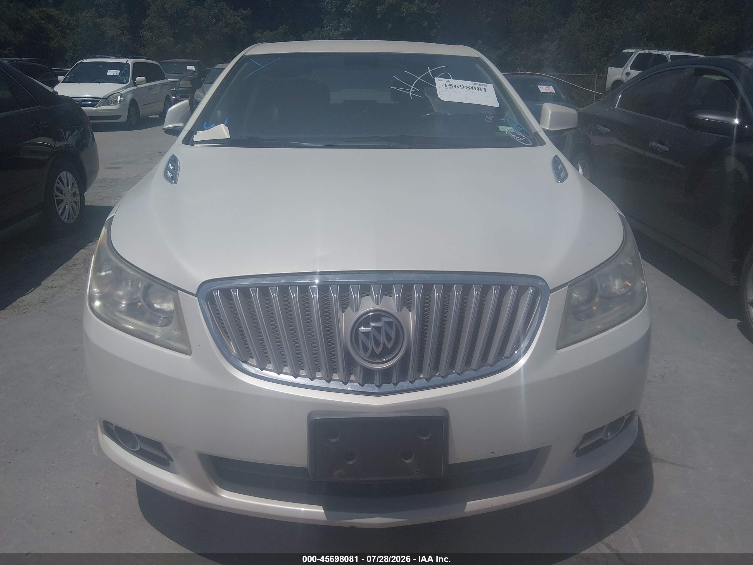 2010 Buick Lacrosse Cxl Cream vin: 1G4GC5EG0AF207085