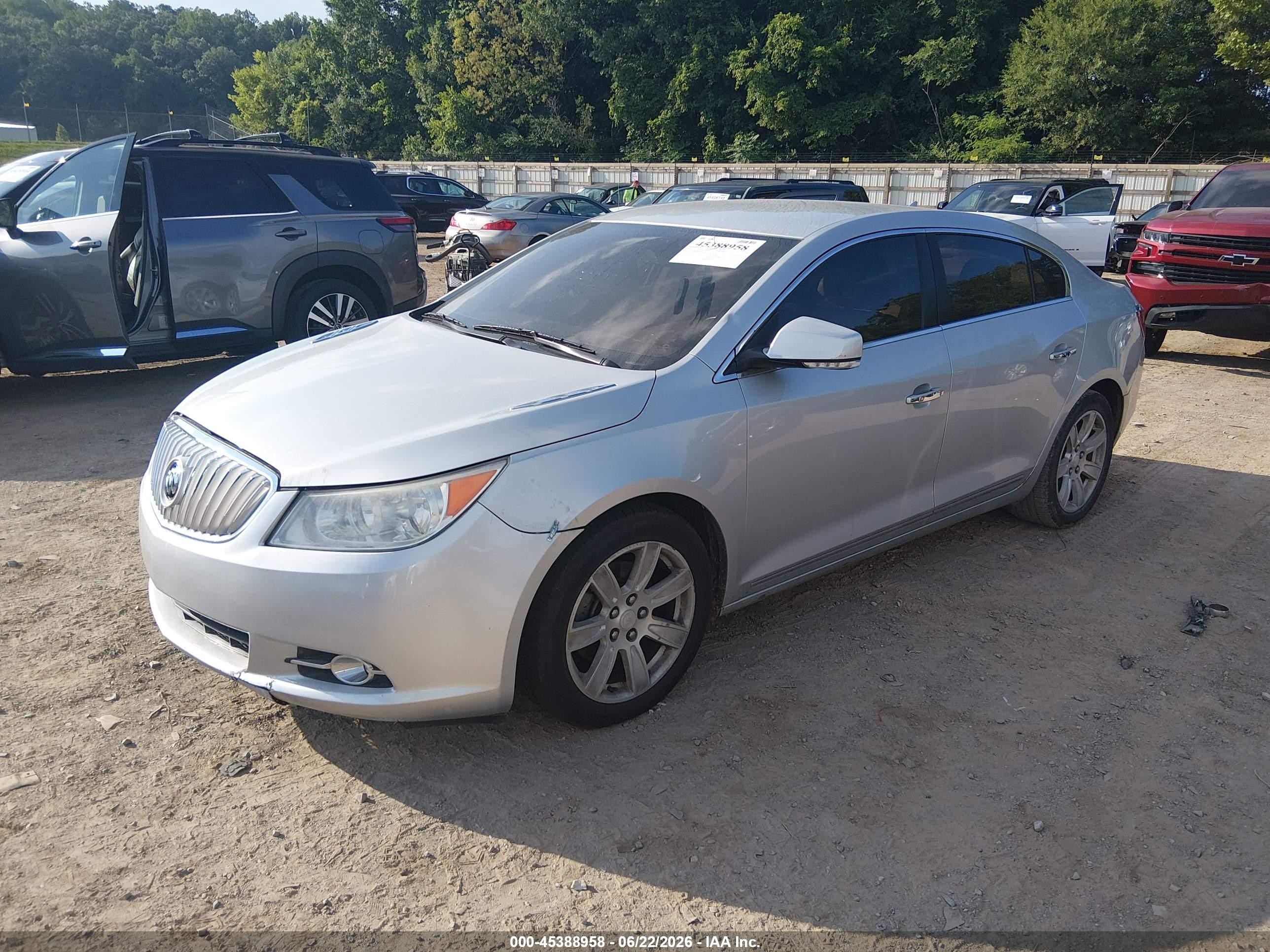 2010 Buick Lacrosse Cxl Silver vin: 1G4GC5EG1AF174307