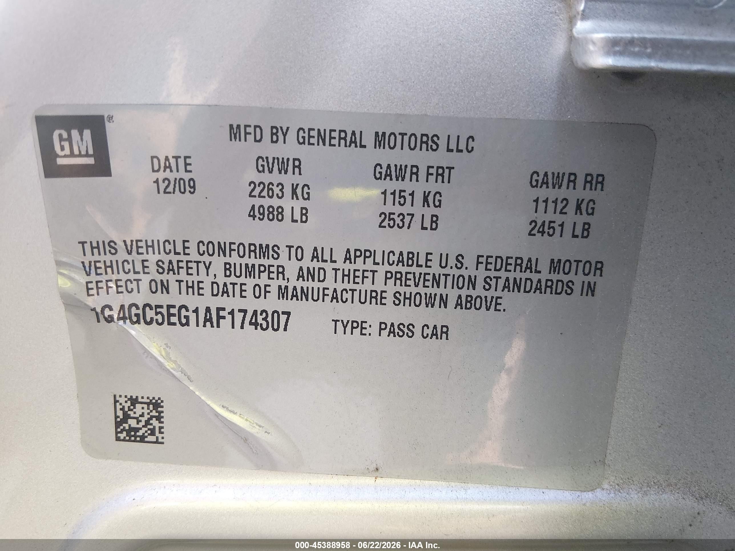 2010 Buick Lacrosse Cxl Silver vin: 1G4GC5EG1AF174307