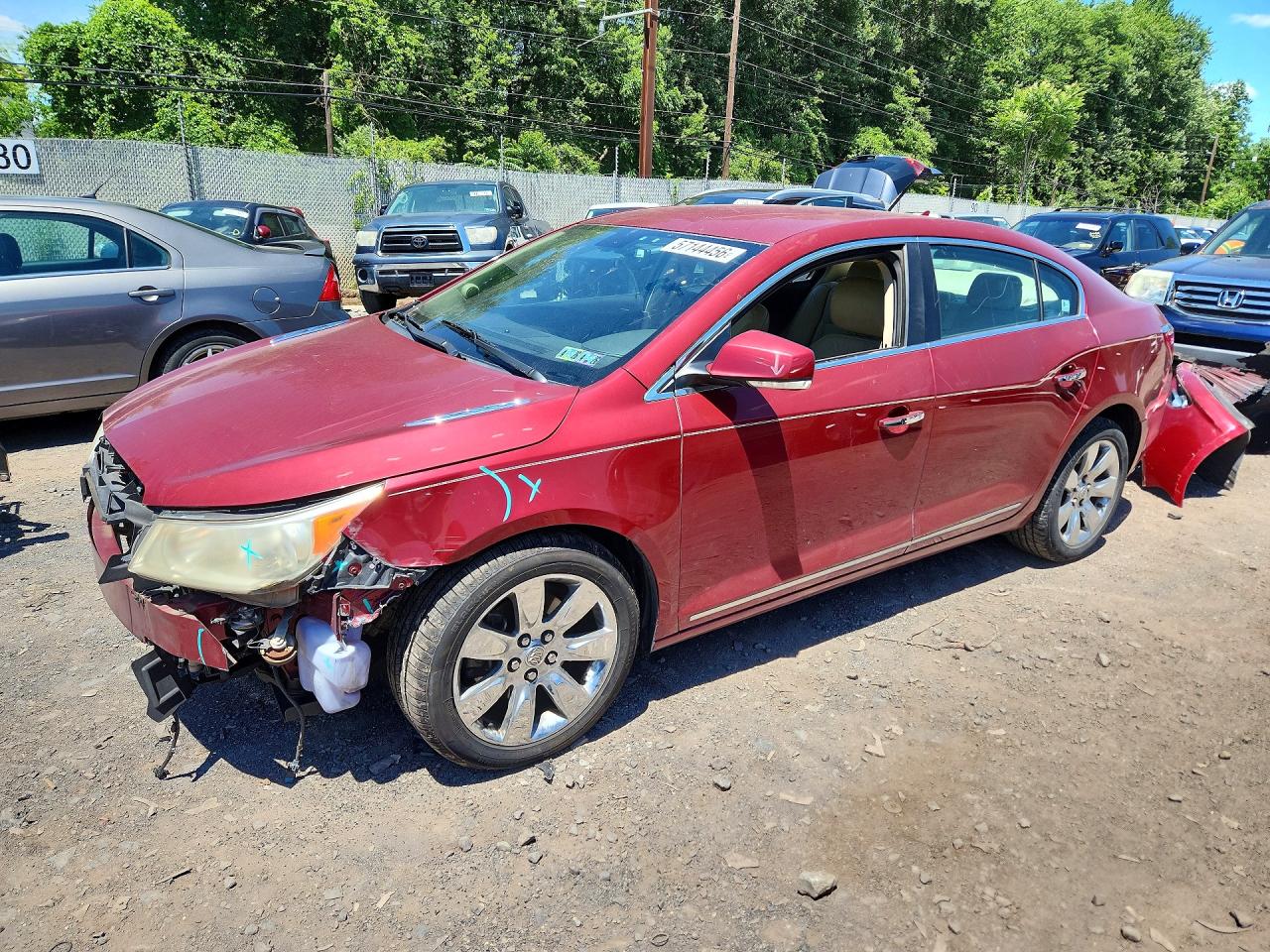 2010 Buick Lacrosse Cxl Бордовый vin: 1G4GC5EG1AF267490